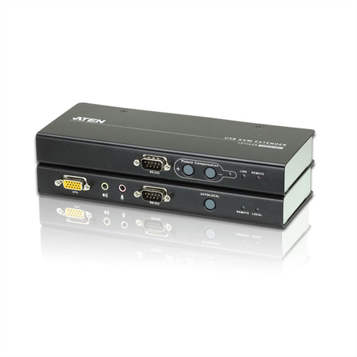 ATEN CE750A – KVM-Extender-Set VGA – 1920 × 1200/60 Hz, USB, Audio, RS-232, bis 200 m über Cat 5