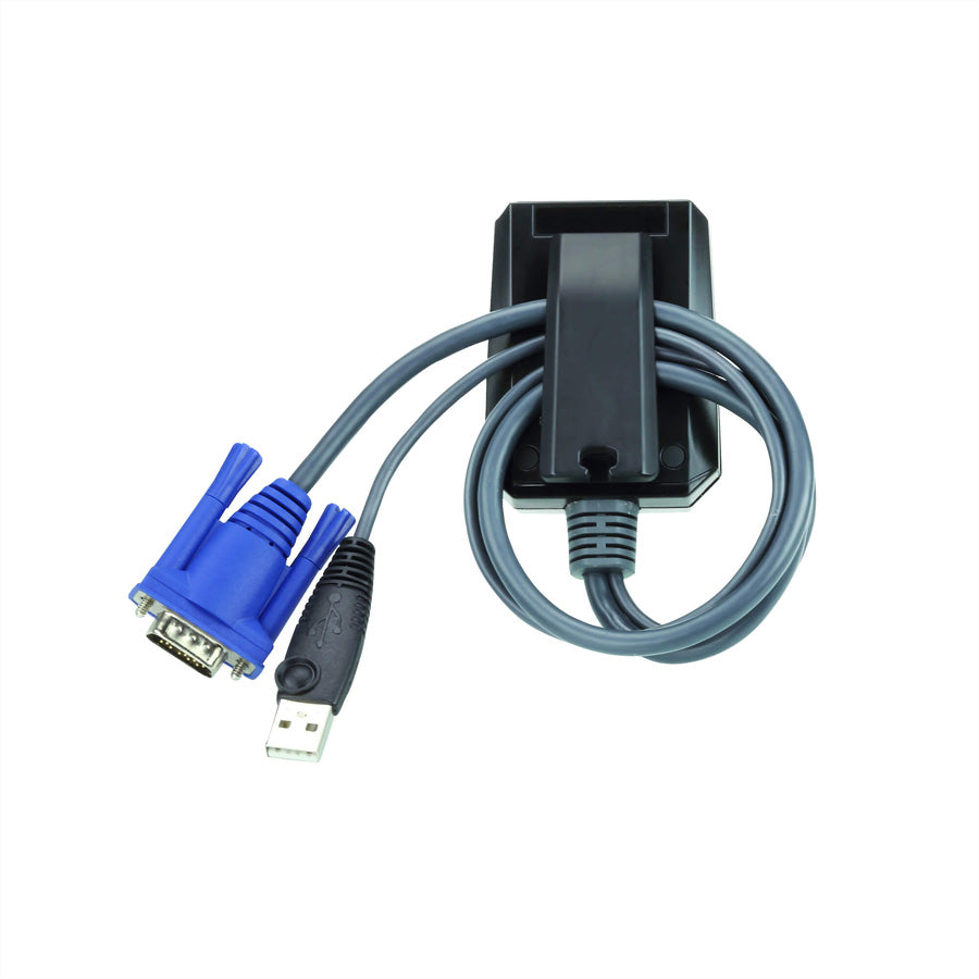 ATEN CV211 Laptop USB Konsolen-Adapter – 1920 × 1200 @ 60 Hz, USB 2.0, virtuelle Medien – für Server – Schwarz