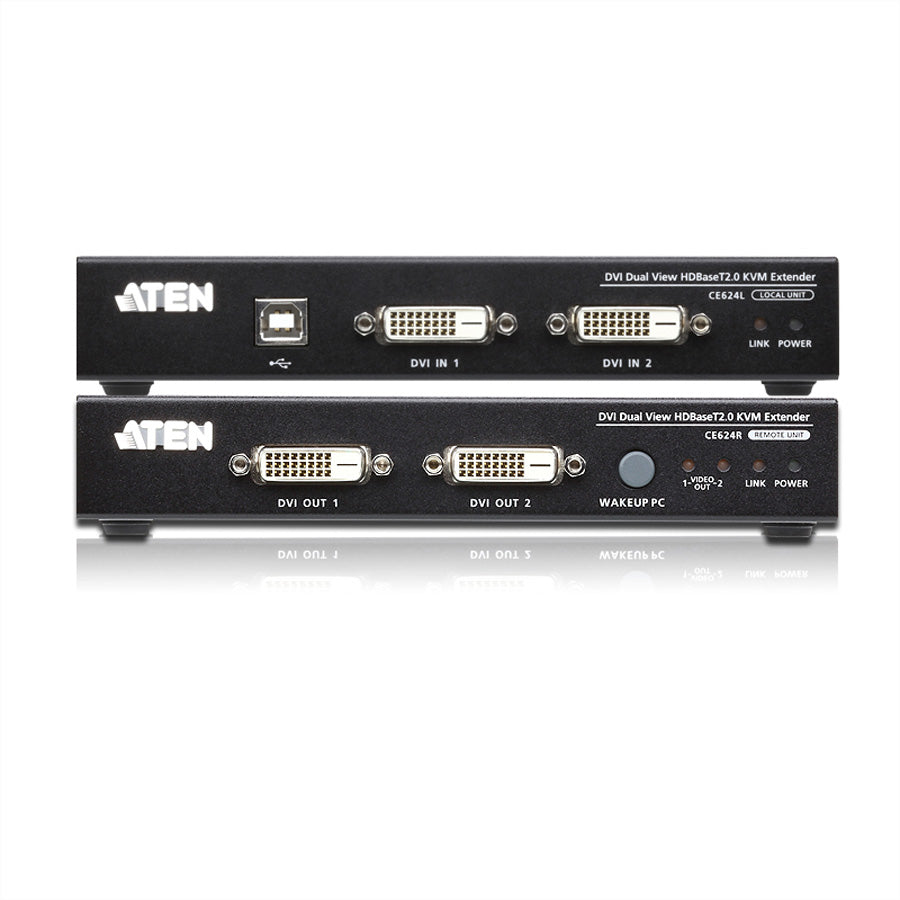 ATEN CE624 – KVM-Extender (DVI/USB/Audio), 150 m, Cat5e/Cat6/Cat6a