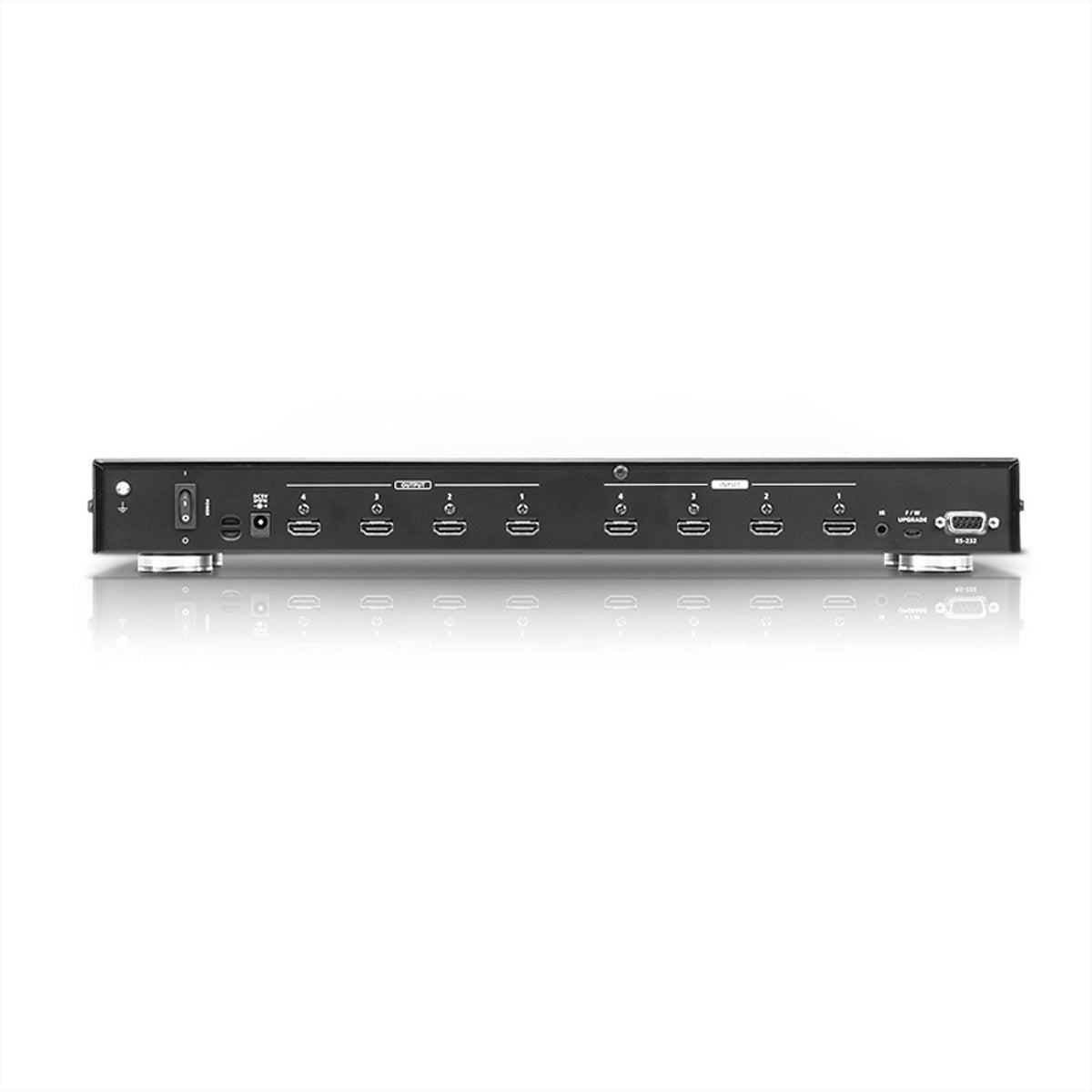 ATEN VM0404HA – HDMI Matrix, 4×4, 4K@60 Hz, 15 m, RS-232, IR, HDCP, Schwarz