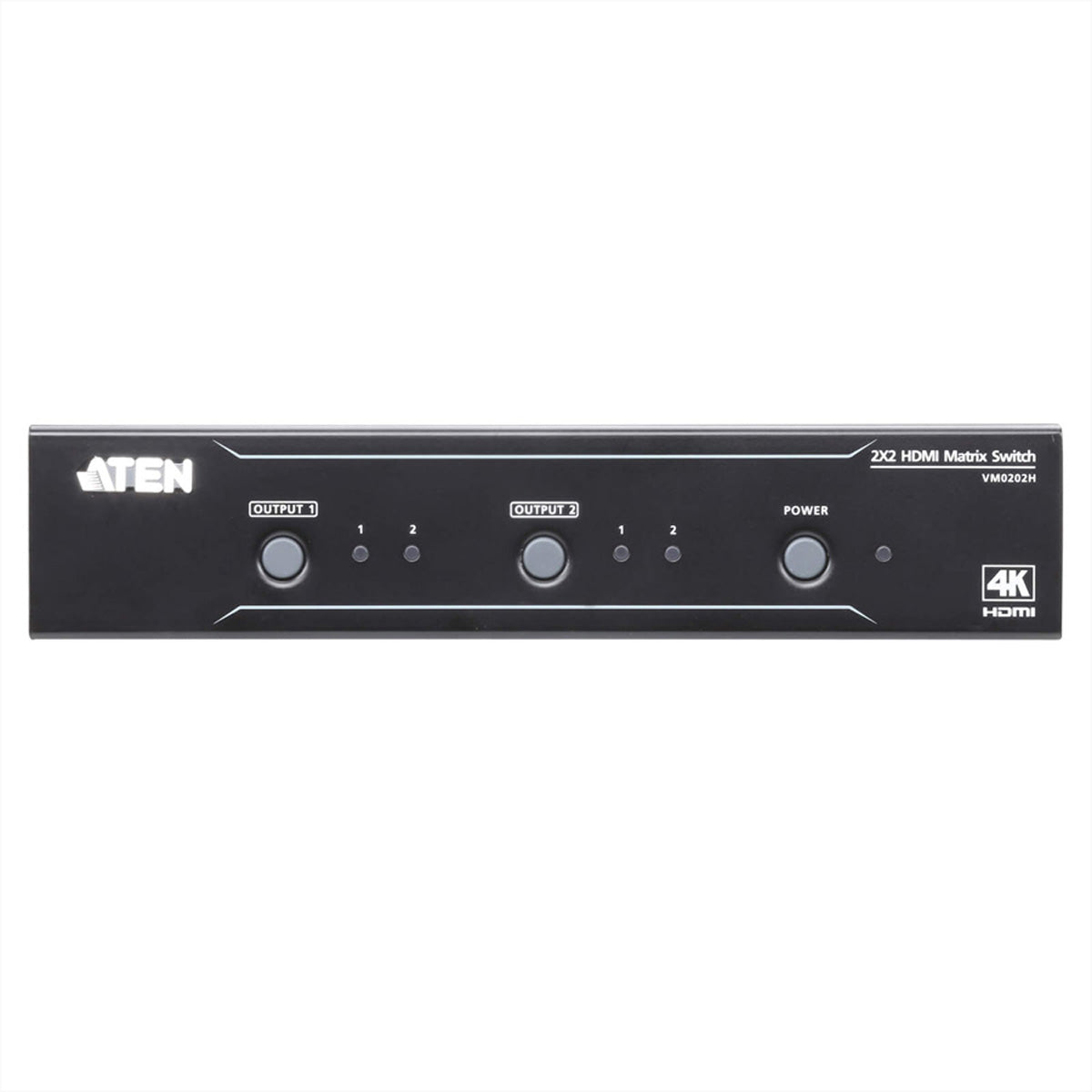 ATEN VM0202H – HDMI Matrix 2×2, 4K@60 Hz, 15 m, 3D, Deep Color, HDCP 1.4, Schwarz
