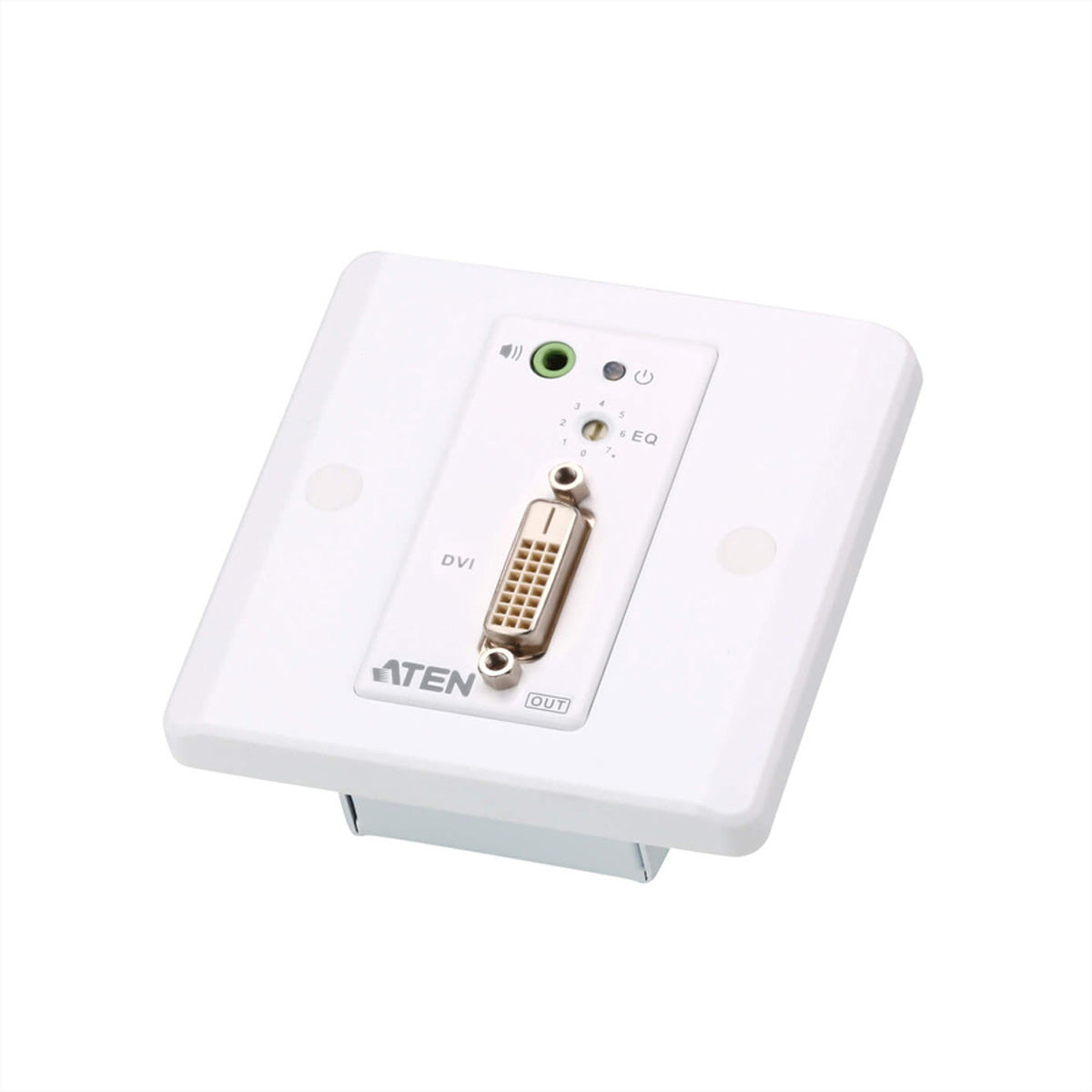 ATEN VE607 – DVI-Extender (Wandplatte), über Cat5e/6, 1080p@60 Hz, 60 m, HDCP, für MK-Dosen