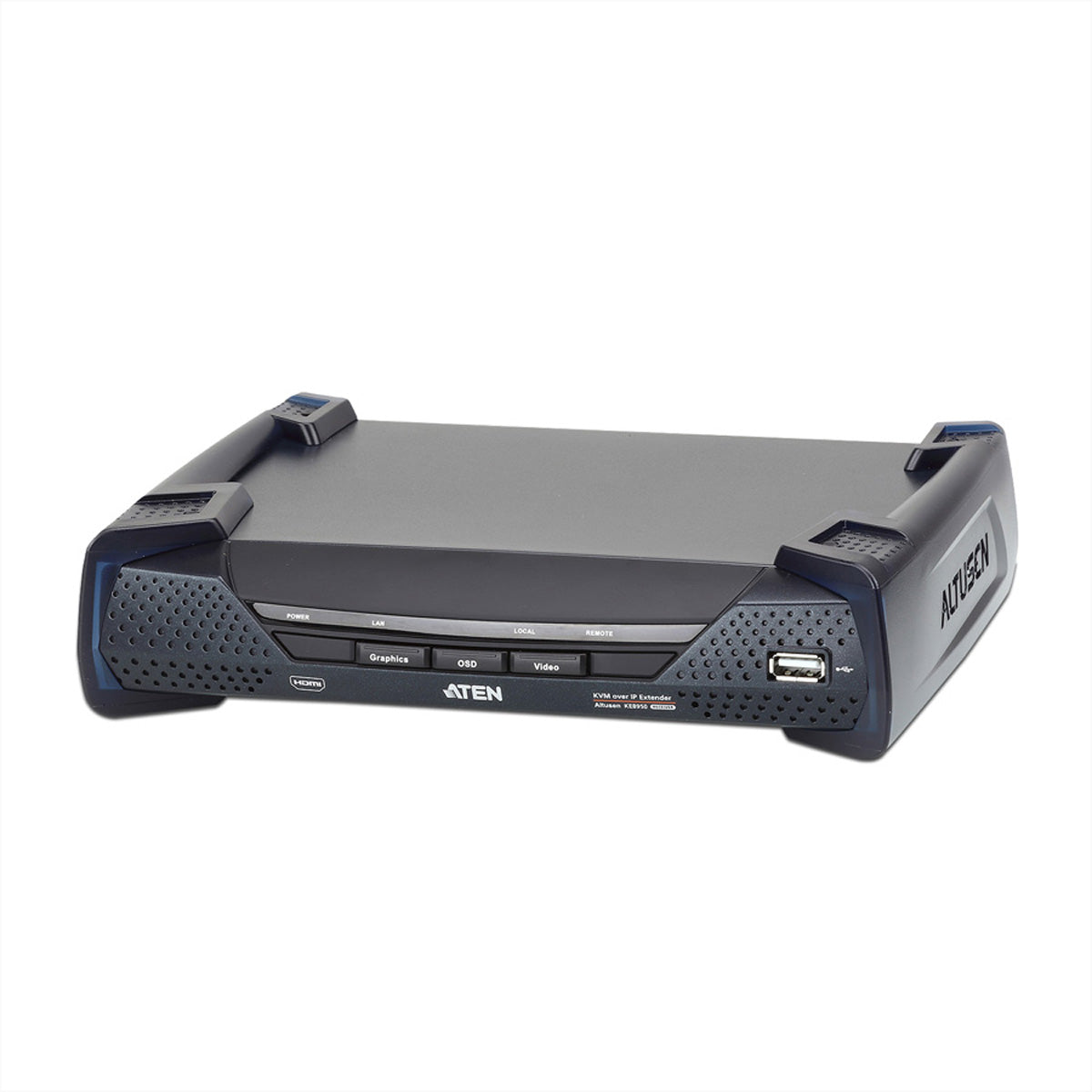 ATEN KE8950R – HDMI KVM-Empfänger (über IP), 4K@30 Hz, 1 Gbit/s SFP, USB, HDCP 1.4, Schwarz