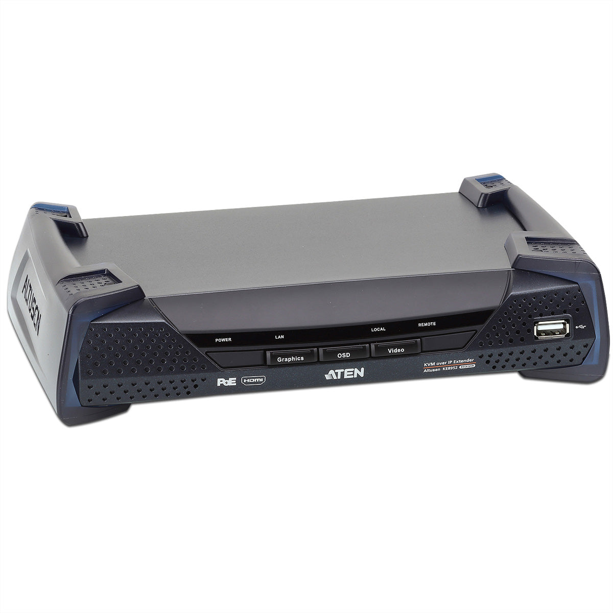 ATEN KE8952R – KVM über IP Empfänger, IP/Glasfaser (SFP), 1× HDMI, USB, 4K@30 Hz, 4:4:4, PoE, HDCP1.4