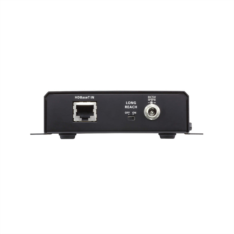 ATEN VE1812R – HDBaseT HDMI Empfänger über Cat6a, 1× HDMI Ausgang, 4K@30 Hz, 100 m, POH, RS-232, IR, HDCP, Schwarz