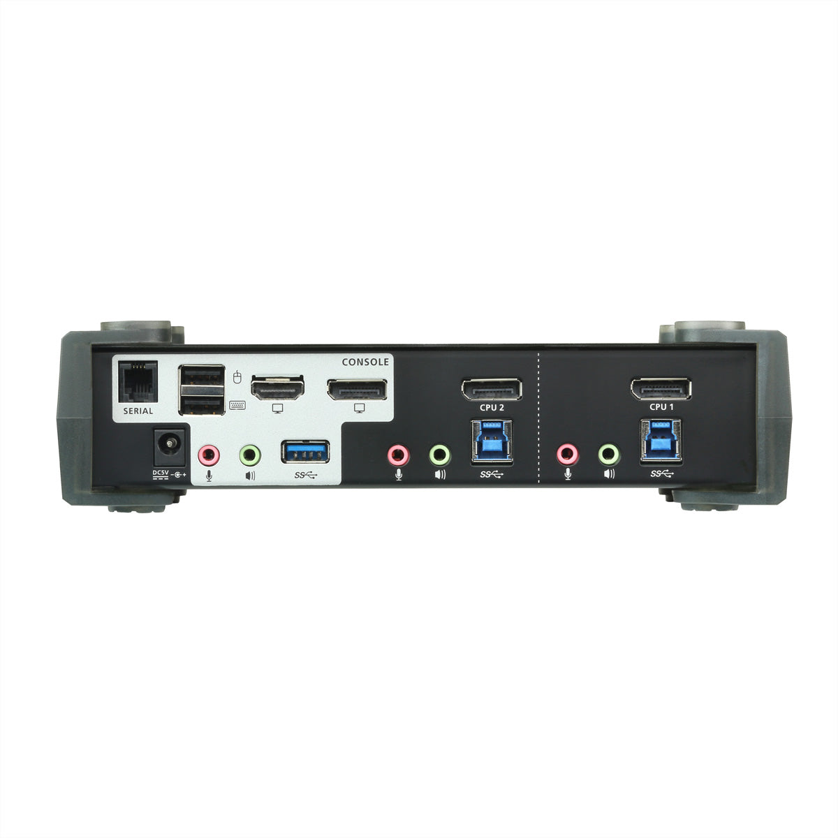 ATEN CS1922M KVM-Switch – DP-Eingang, 2× DP, 1× HDMI, USB 3.0, 3,5 mm Audio
