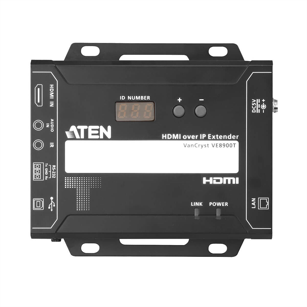 ATEN VE8900T – HDMI Sender (TX), über IP, 1× HDMI Eingang, 1× RJ‑45 Ausgang, 4K, 100 m, Skalierer, RS‑232/IR, HDCP