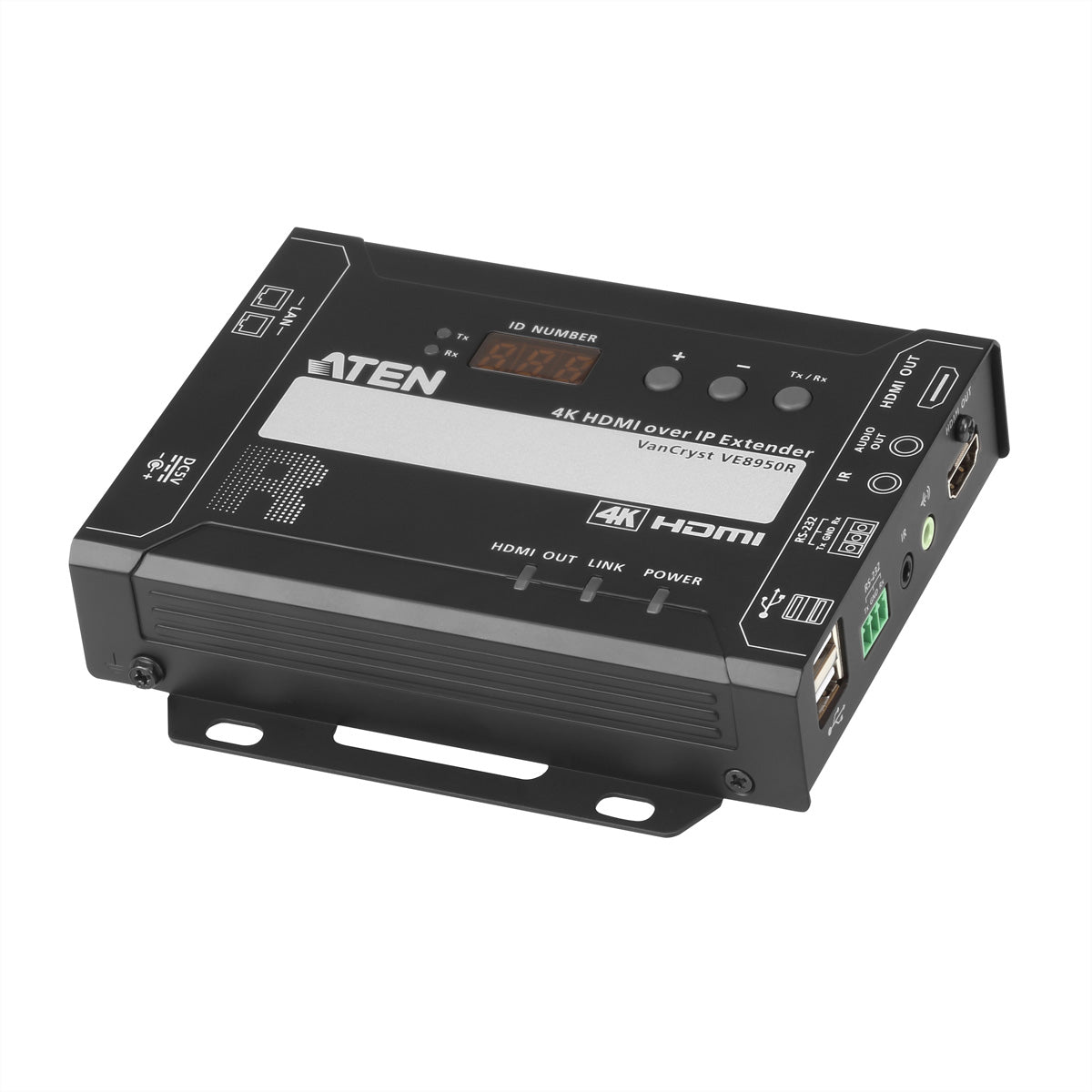 ATEN VE8950R – HDMI über IP Empfänger, 1× HDMI Ausgang, 4K, 100 m, RS-232/IR, USB-A 2.0