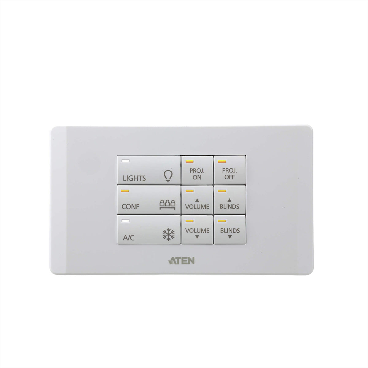ATEN Bedienpanel VK112EU – für VK2100, VK1100, 12 Tasten, PoE, Grau