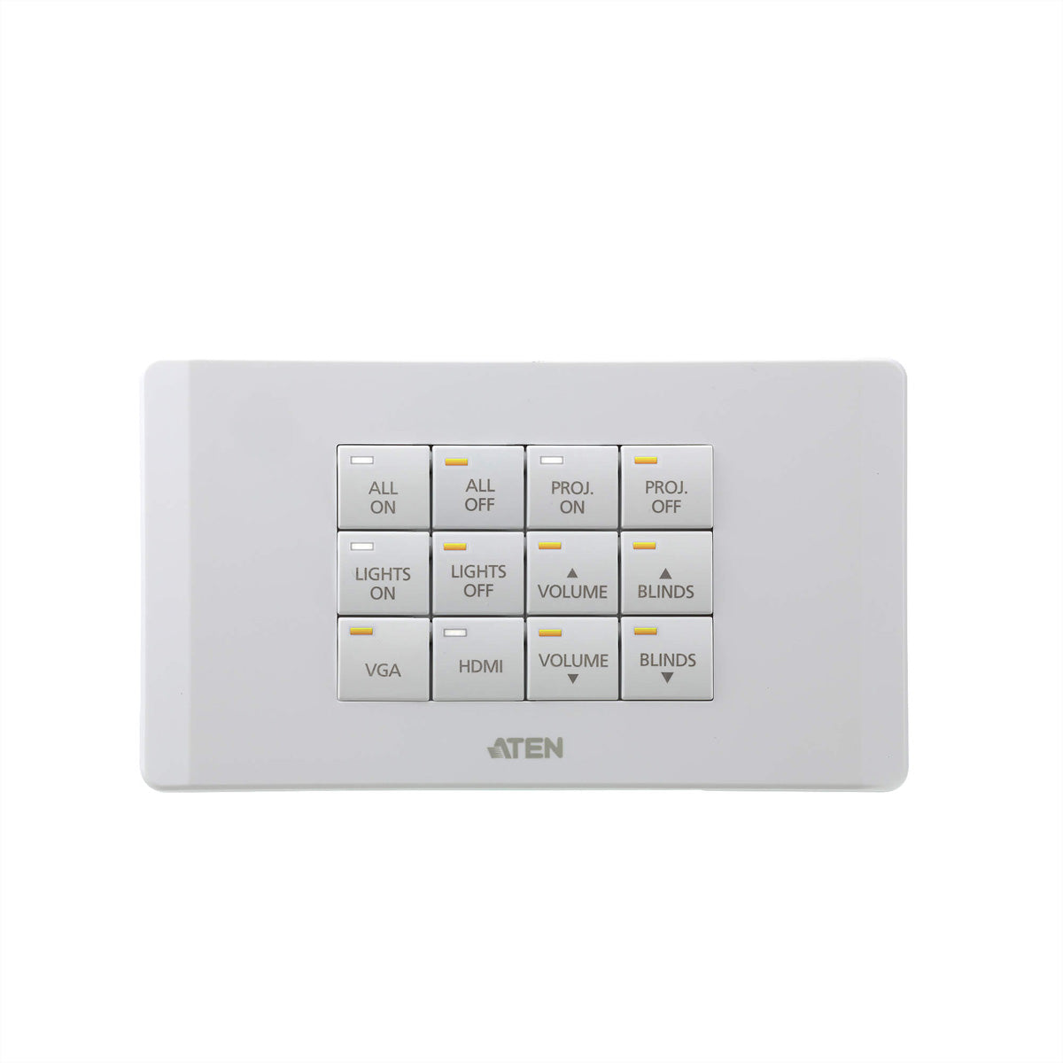 ATEN Bedienpanel VK112EU – für VK2100, VK1100, 12 Tasten, PoE, Grau