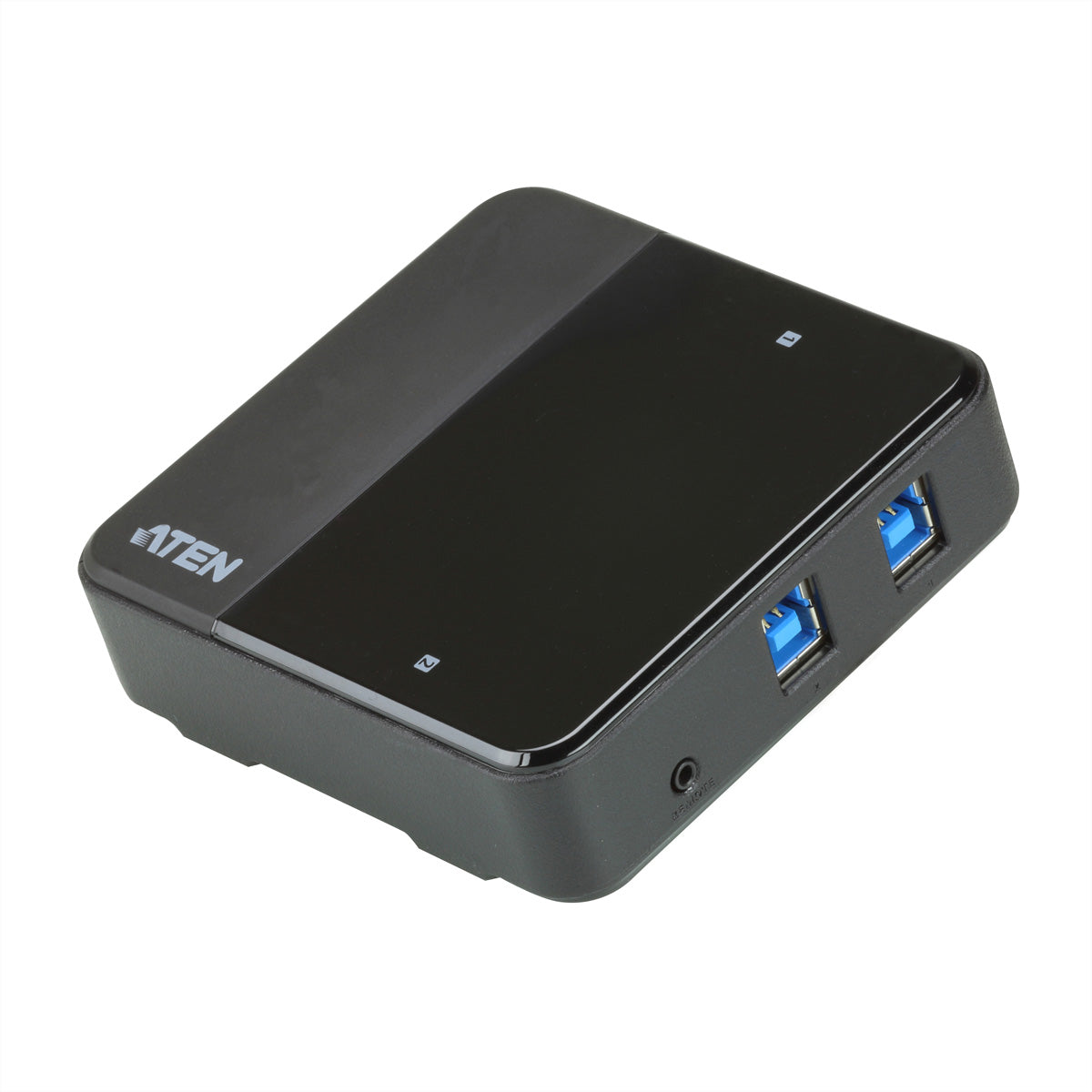 ATEN USB-Switch – 2x USB-B auf 4x USB-A – USB 3.2 Gen 1 (5 Gbit/s) – Schwarz – für Laptops mit USB-C