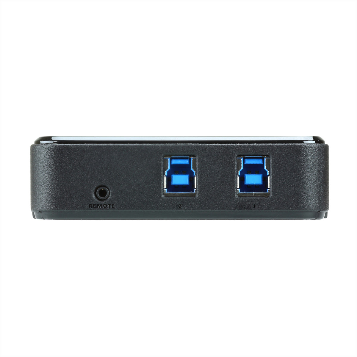 ATEN USB-Switch – 2x USB-B auf 4x USB-A – USB 3.2 Gen 1 (5 Gbit/s) – Schwarz – für Laptops mit USB-C
