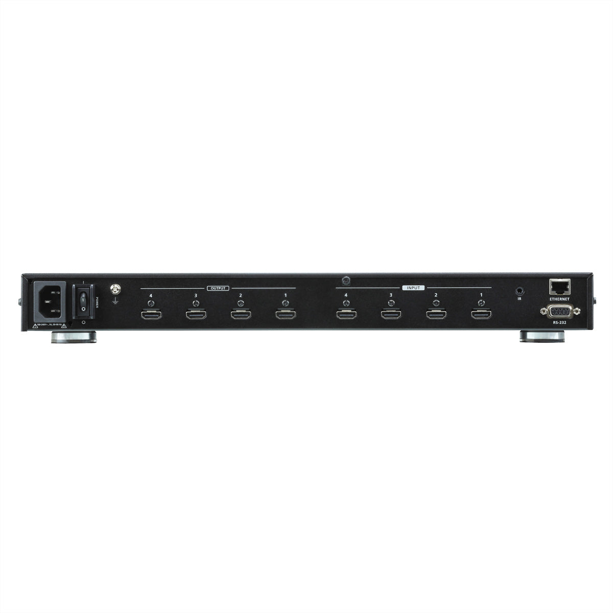 ATEN VM0404HB – HDMI Matrix Switch, Matrix 4×4, 4K@60 Hz, 15 m, HDR, HDCP 2.2, RS‑232/IR, Scaler