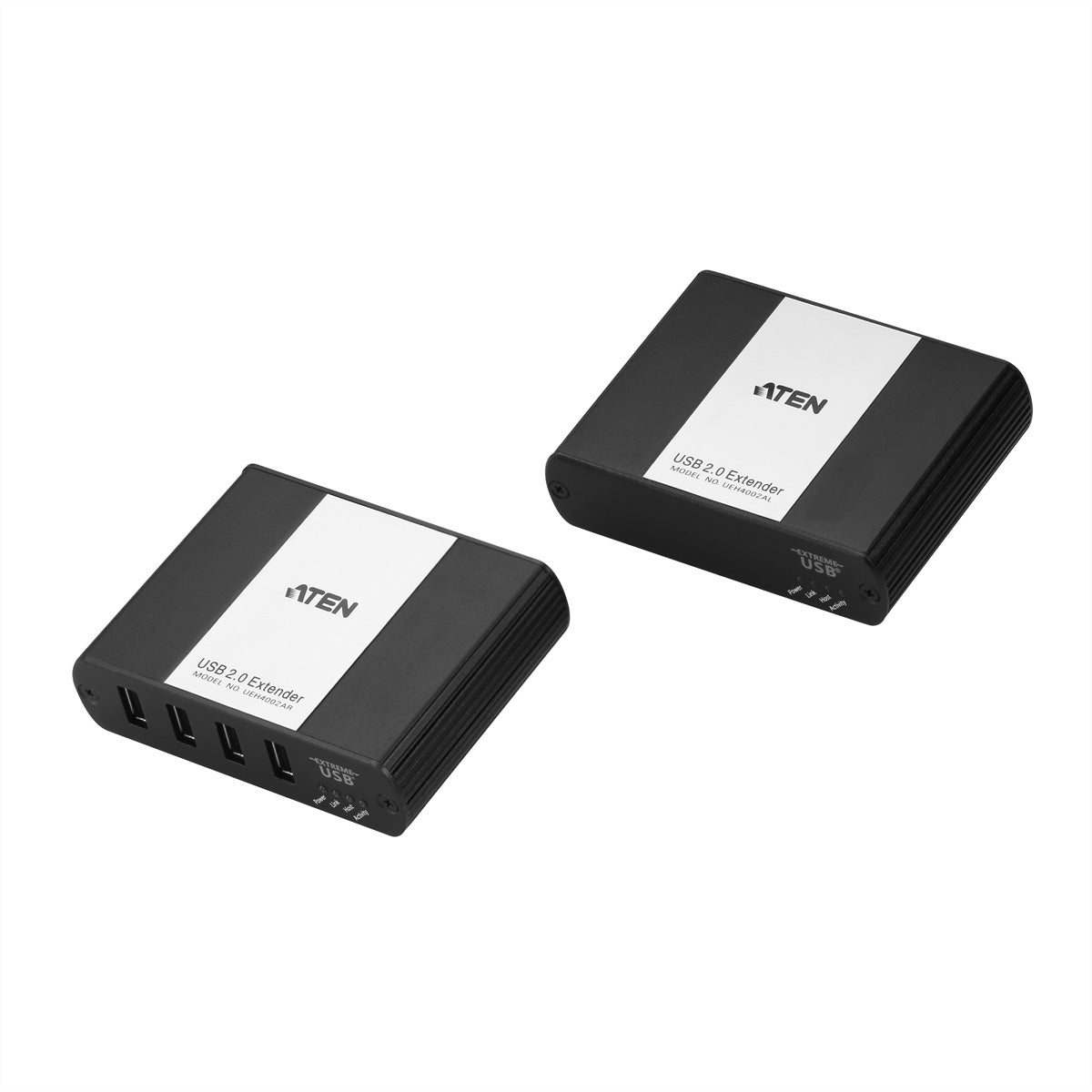 ATEN USB-A Verlängerungskabel (Stecker auf Buchse) – USB 2.0 (480 Mbit/s) – 100 m – über Cat5e – Schwarz