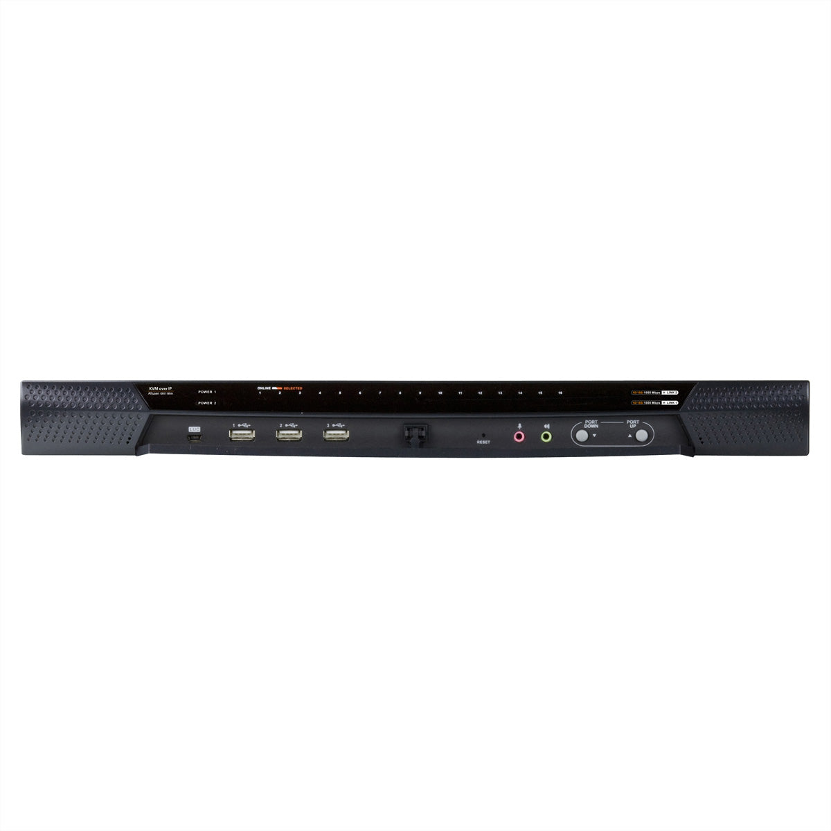 ATEN KN1116VA – KVM over IP Switch – 16 Ports, 2 GbE, Virtual Media, Audio, 1U, Schwarz