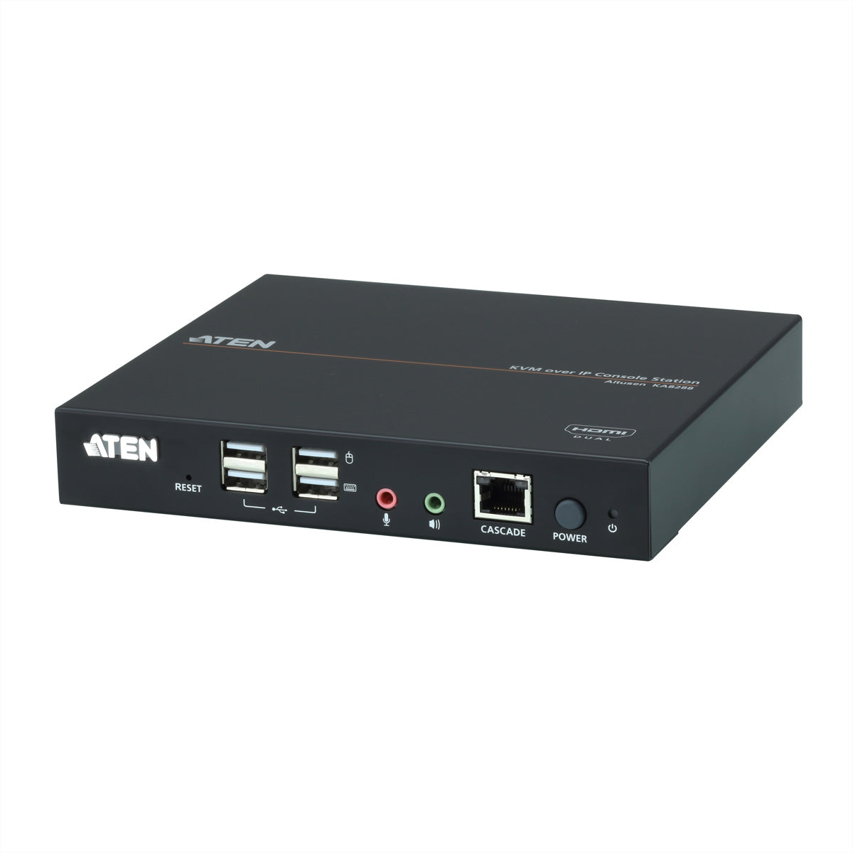 ATEN KA8288 – KVM-Extender-RX Konsolenstation – Dual HDMI, Dual-View – 1920 × 1200/60 Hz, USB (Virtual Media)