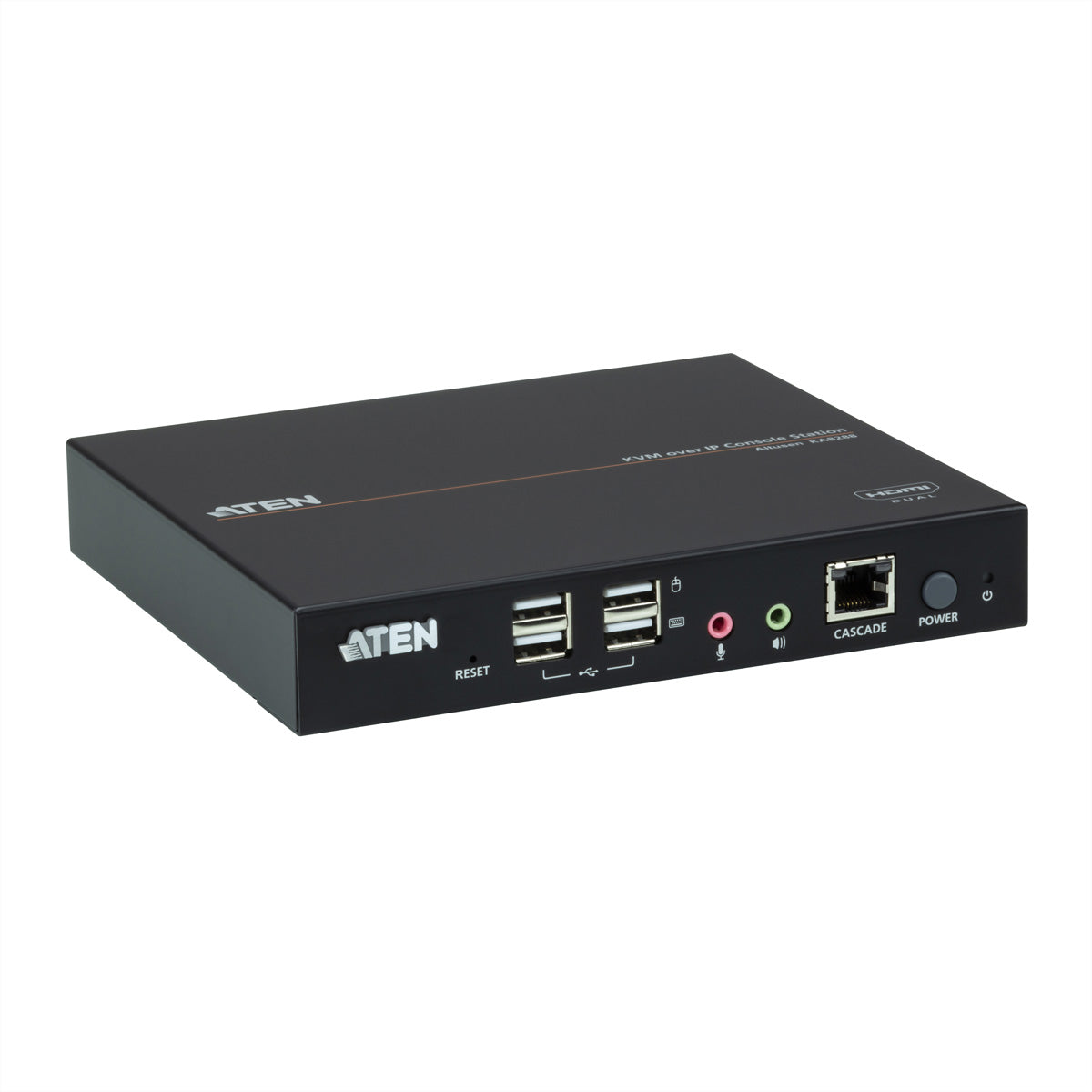 ATEN KA8288 – KVM-Extender-RX Konsolenstation – Dual HDMI, Dual-View – 1920 × 1200/60 Hz, USB (Virtual Media)