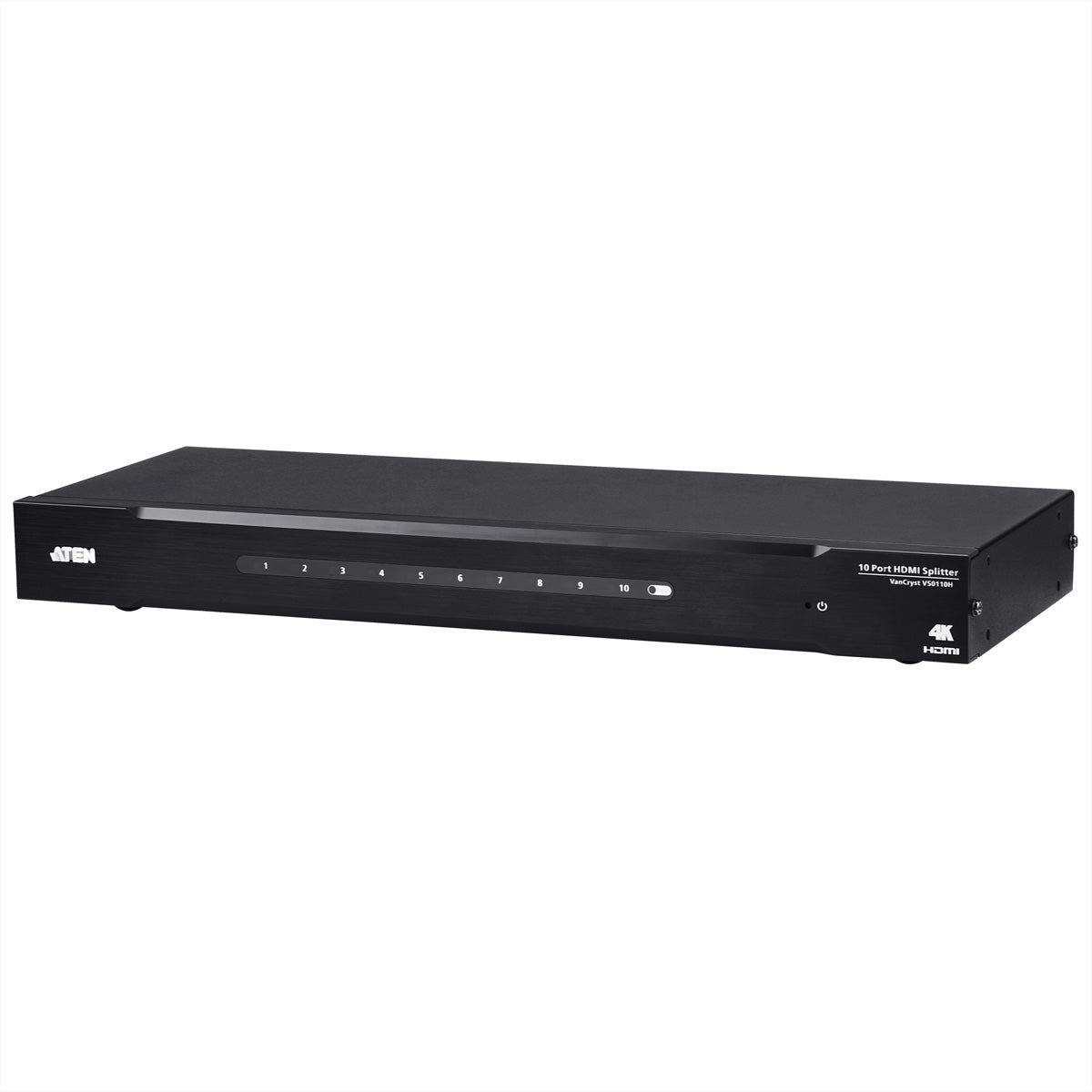 ATEN VS0110HA – HDMI Splitter, 1× HDMI Eingang, 10× HDMI Ausgänge, 4K@60 Hz, 15 m, RS-232, EDID, HDCP 1.4, Schwarz