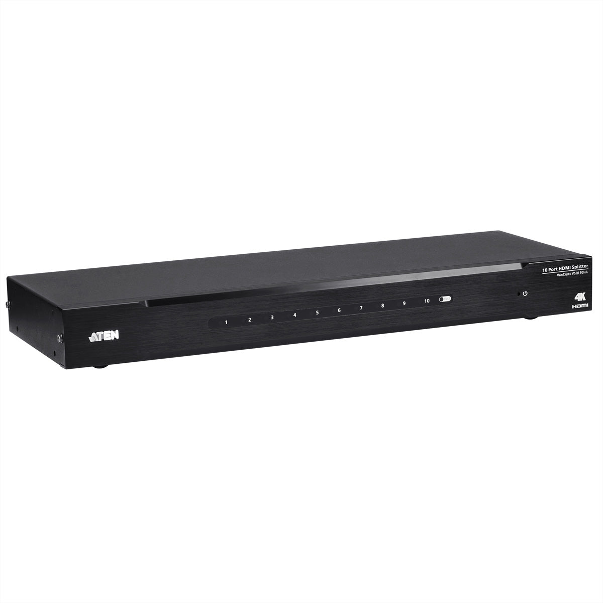 ATEN VS0110HA – HDMI Splitter, 1× HDMI Eingang, 10× HDMI Ausgänge, 4K@60 Hz, 15 m, RS-232, EDID, HDCP 1.4, Schwarz