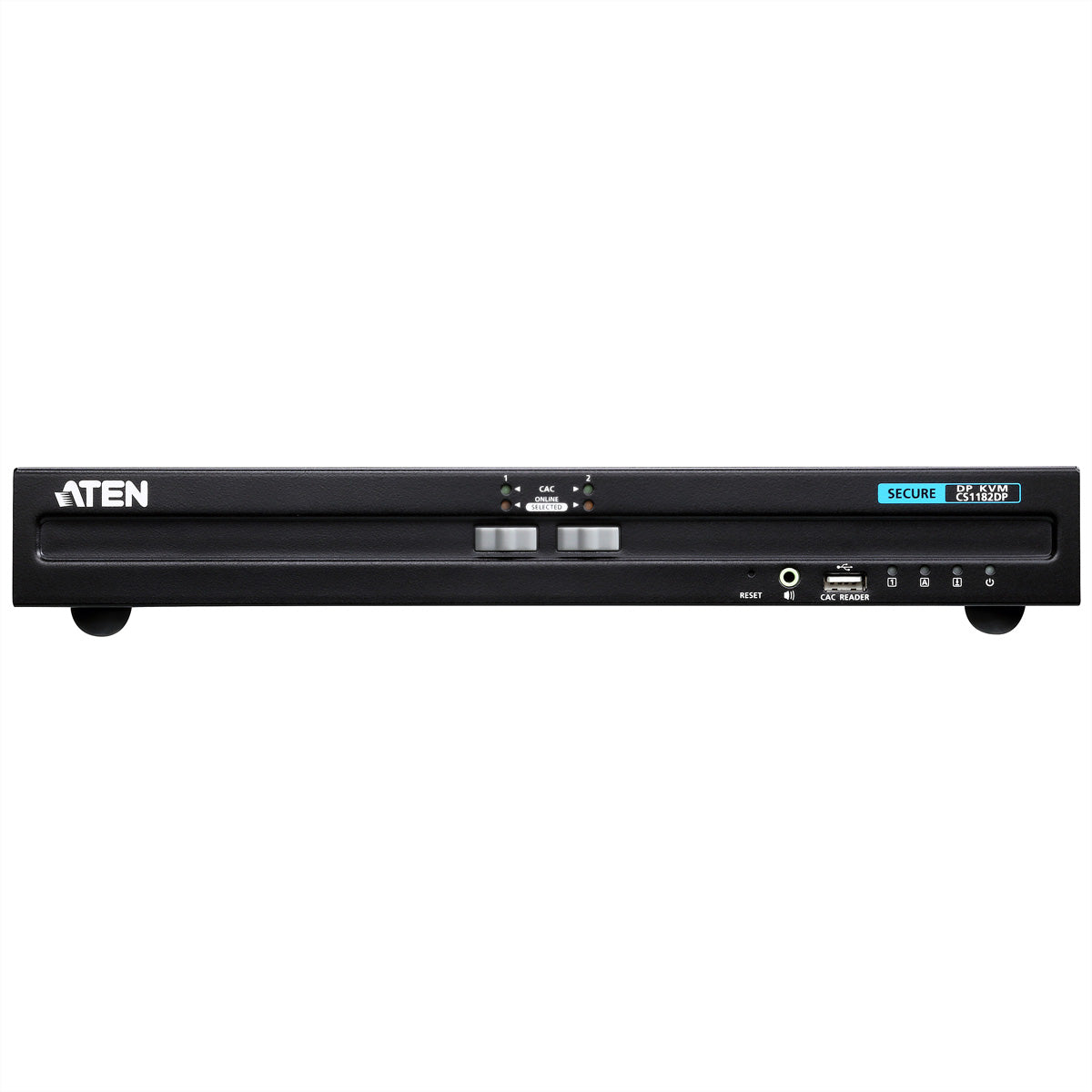 ATEN CS1182D – KVM-Switch (DVI) – 2×PC, 2×DVI-I, 4×USB-B, 4K (3840×2160, 30 Hz), Schwarz