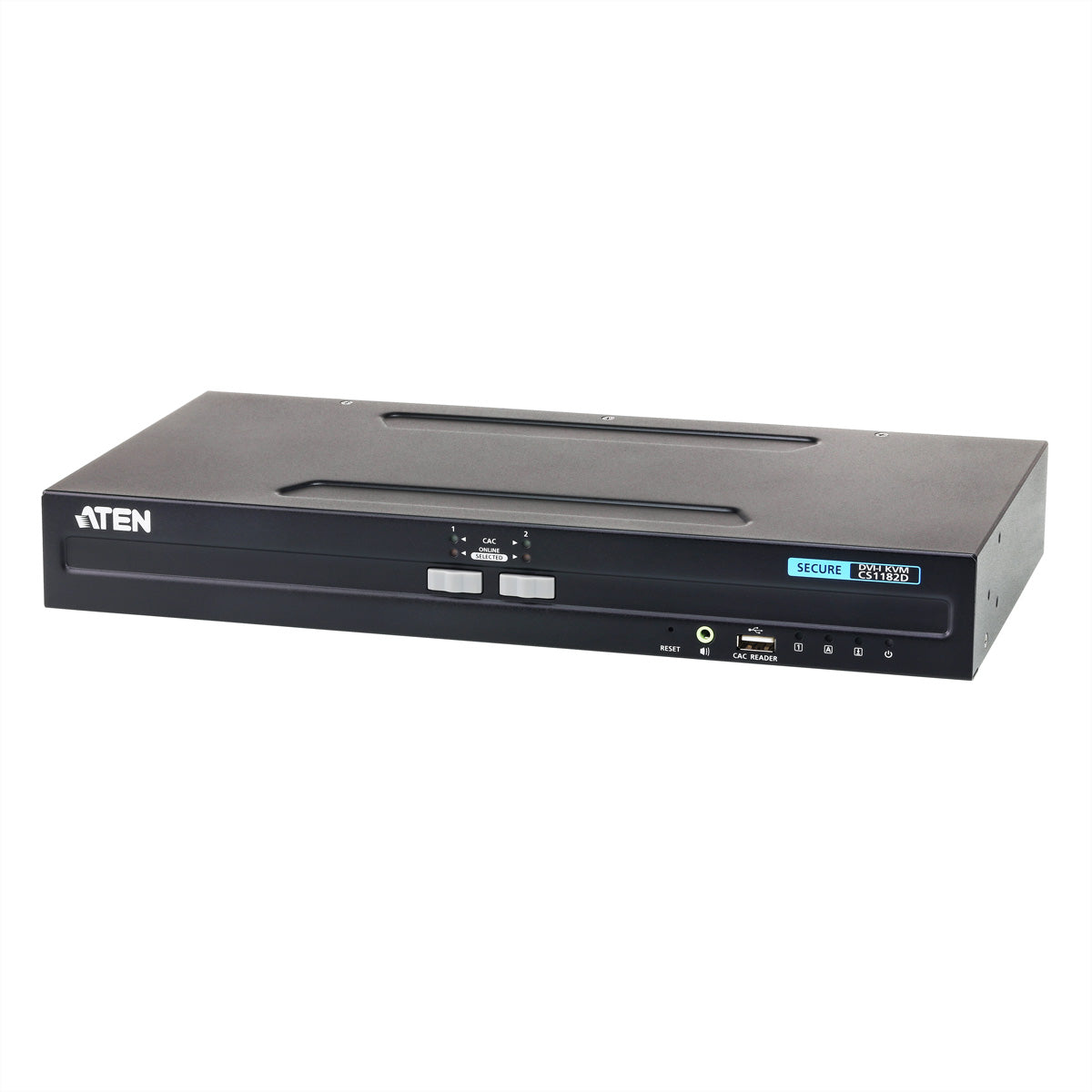 ATEN CS1182D – KVM-Switch (DVI) – 2×PC, 2×DVI-I, 4×USB-B, 4K (3840×2160, 30 Hz), Schwarz
