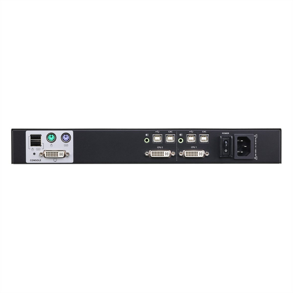ATEN CS1182D – KVM-Switch (DVI) – 2×PC, 2×DVI-I, 4×USB-B, 4K (3840×2160, 30 Hz), Schwarz