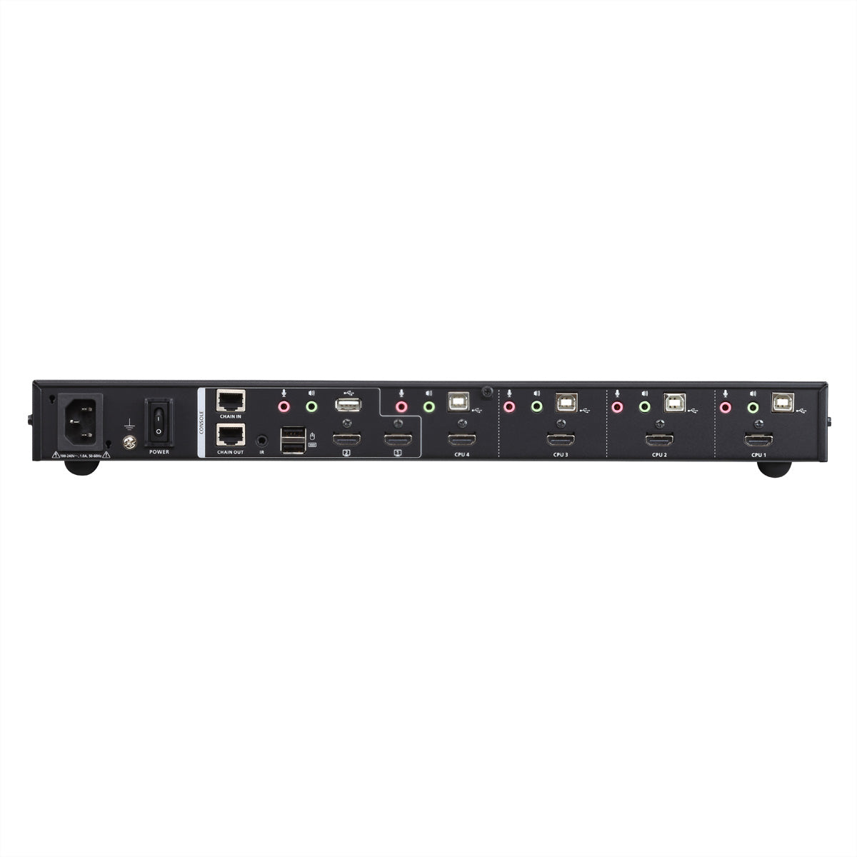 ATEN CM1284 – KVM-Switch – 4-Port, HDMI – 4096 × 2160 @ 30 Hz, Audio