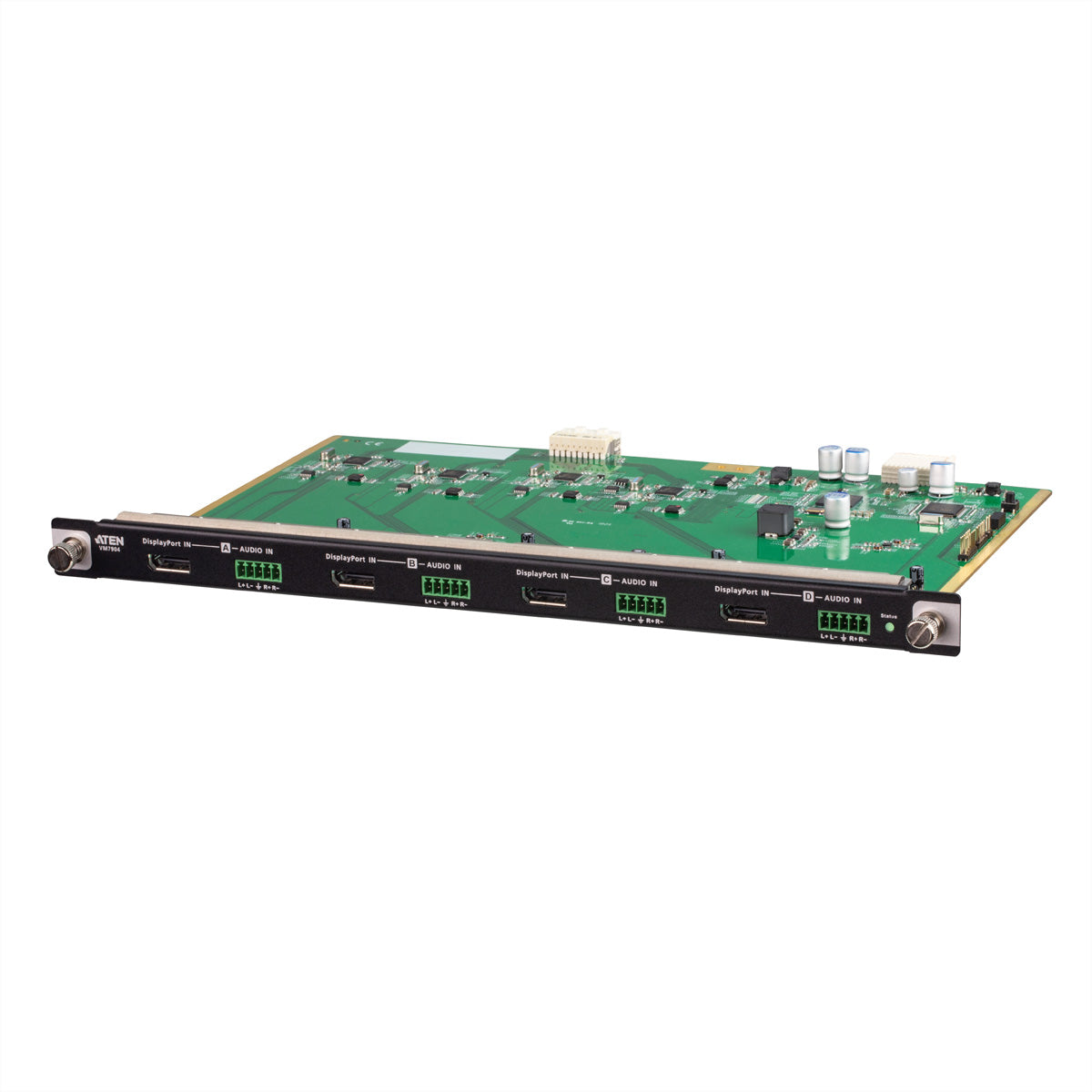 ATEN VM7904 – DisplayPort Eingabekarte, 4× DP In, 4K@30 Hz, HDCP 2.2, EDID, Hot-Swap, für VM1600A/VM3200