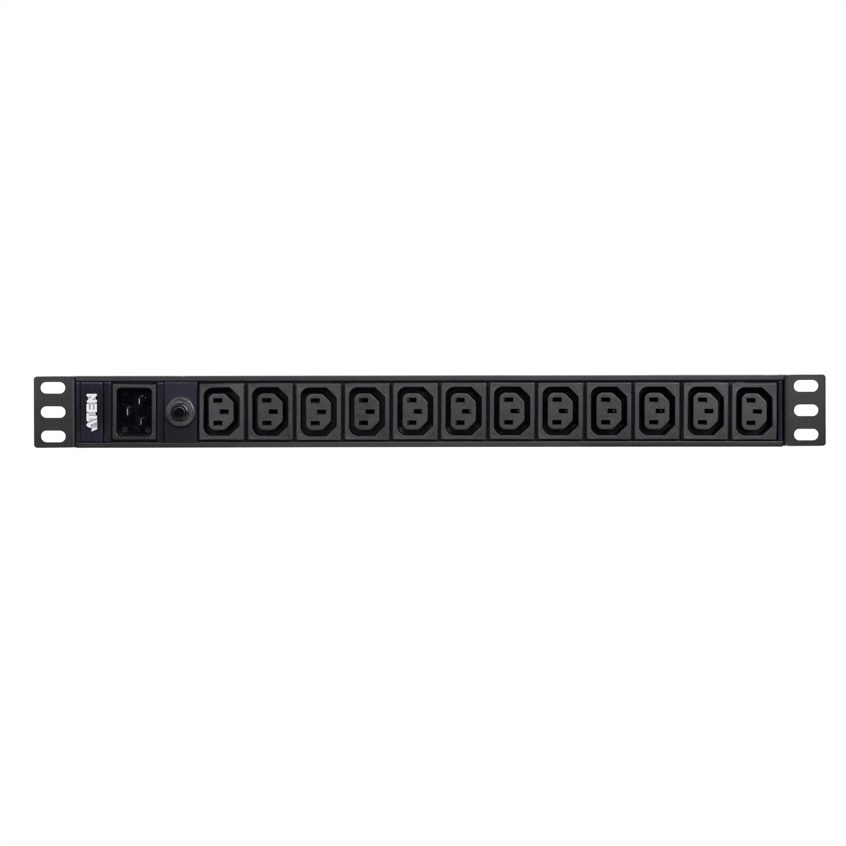 ATEN PE0212G Basis-PDU 3,8 kVA – 1U Rack – IEC C13×12, Eingang IEC C20 – Schwarz