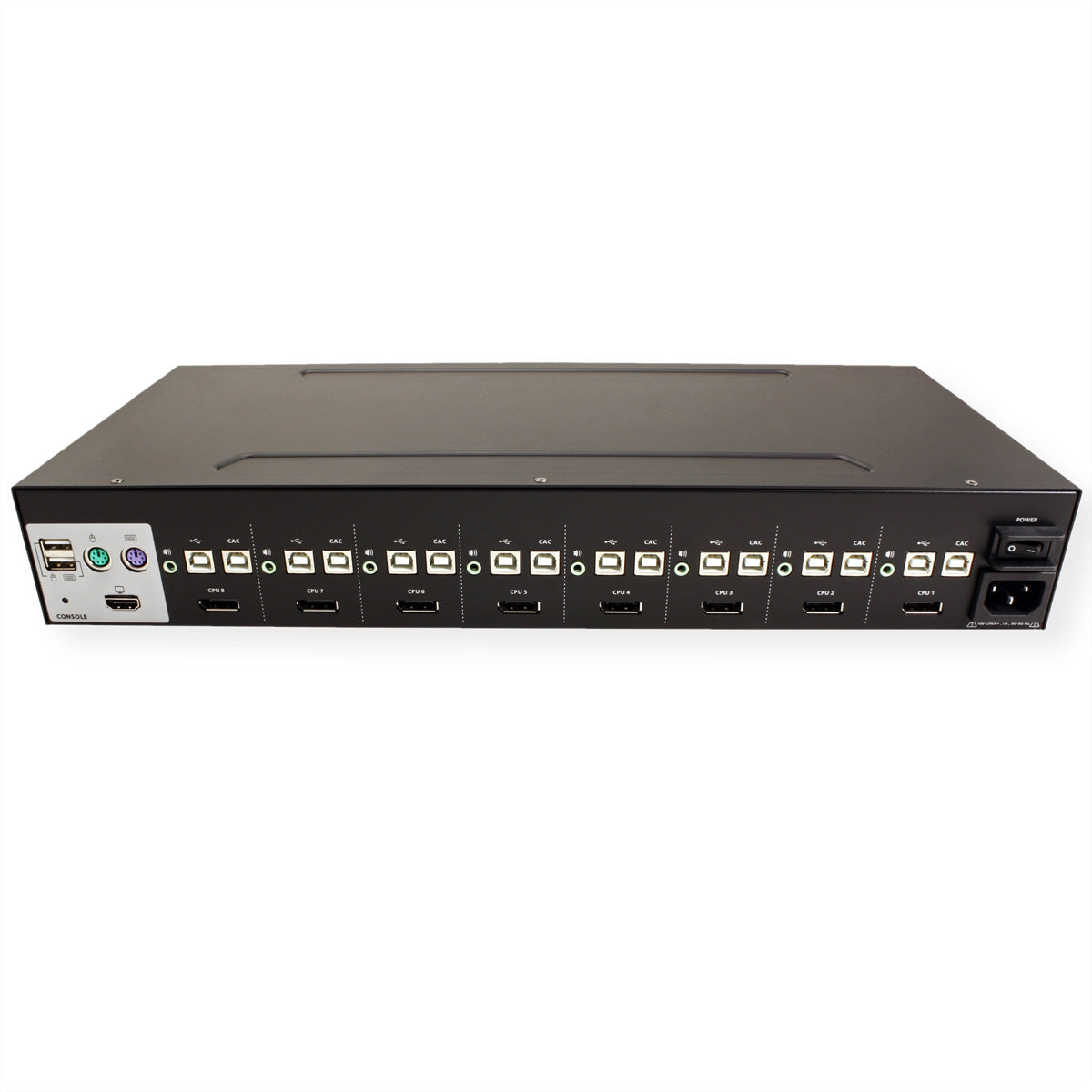 ATEN CS1188DP KVM-Switch – USB-A, 8× DP, 1× HDMI, 3,5 mm Audio