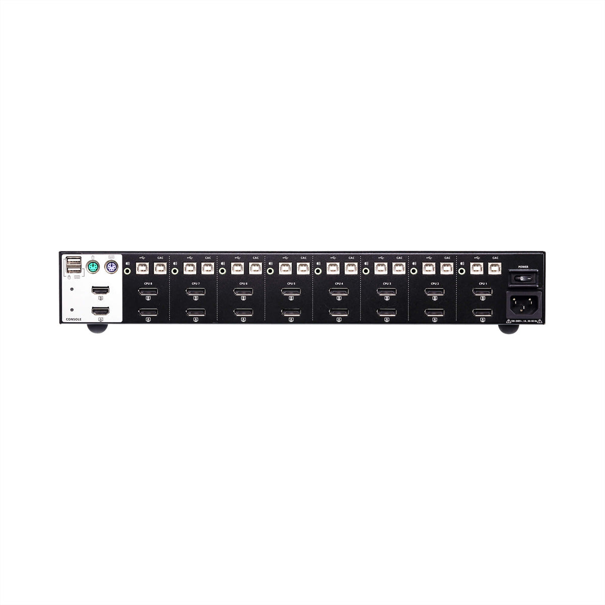 ATEN CS1148DP – Sicherer KVM-Switch – 8-Port DP Dual-View, 4K/30 Hz, PSS PP v3.0