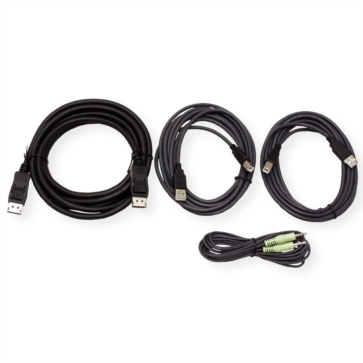ATEN 3 m DisplayPort KVM-Kabel-Set, USB, 3,5 mm, männlich