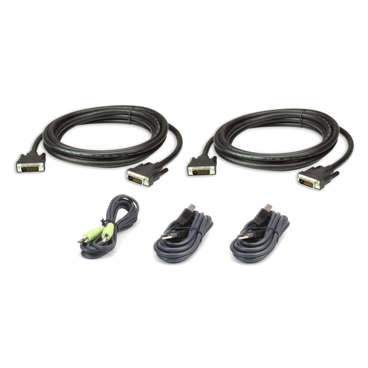 ATEN KVM-Kabelsatz 2560×1600 – 3 m – für ATEN PSS PP v3.0 Secure KVM-Switches