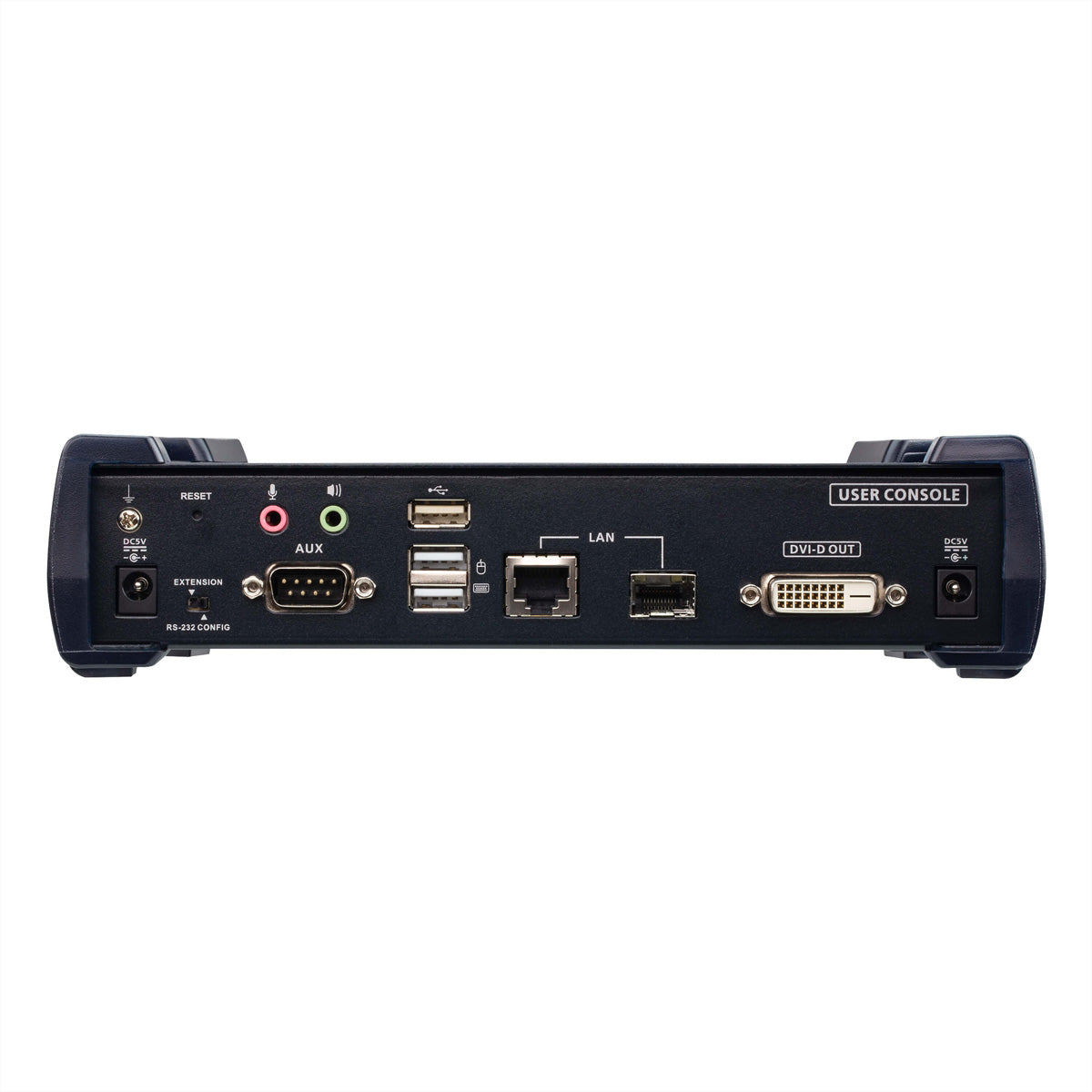 ATEN KE6910R KVM-Extender (Empfänger) DVI-D zu IP – 2560 × 2048, bis 10 km (SFP), 1× RJ-45, 3× USB