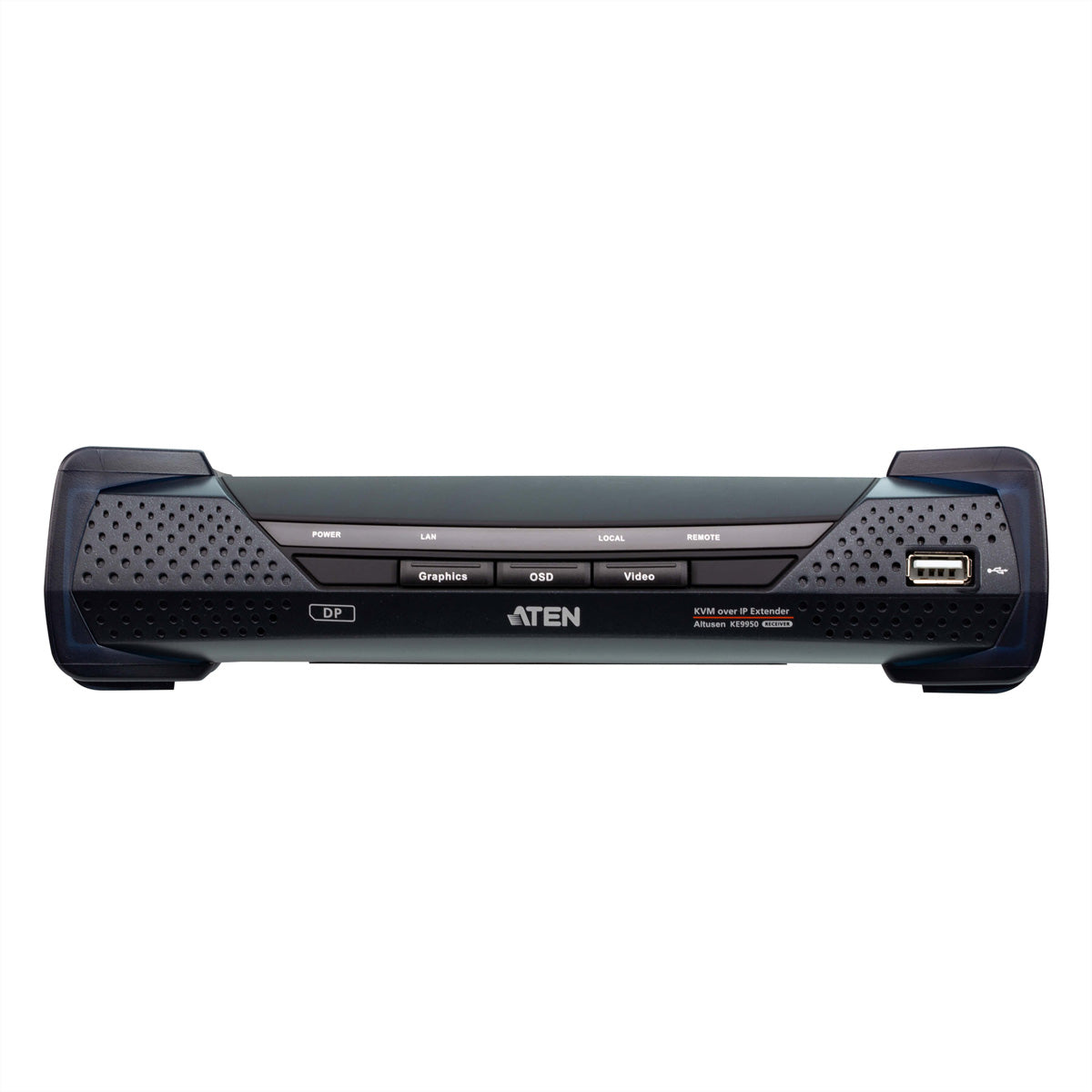 ATEN KE9950R KVM-over-IP Empfänger – DisplayPort, 4K (3840 × 2160) @ 30 Hz, bis 10 km (Cat5e), rackfähig