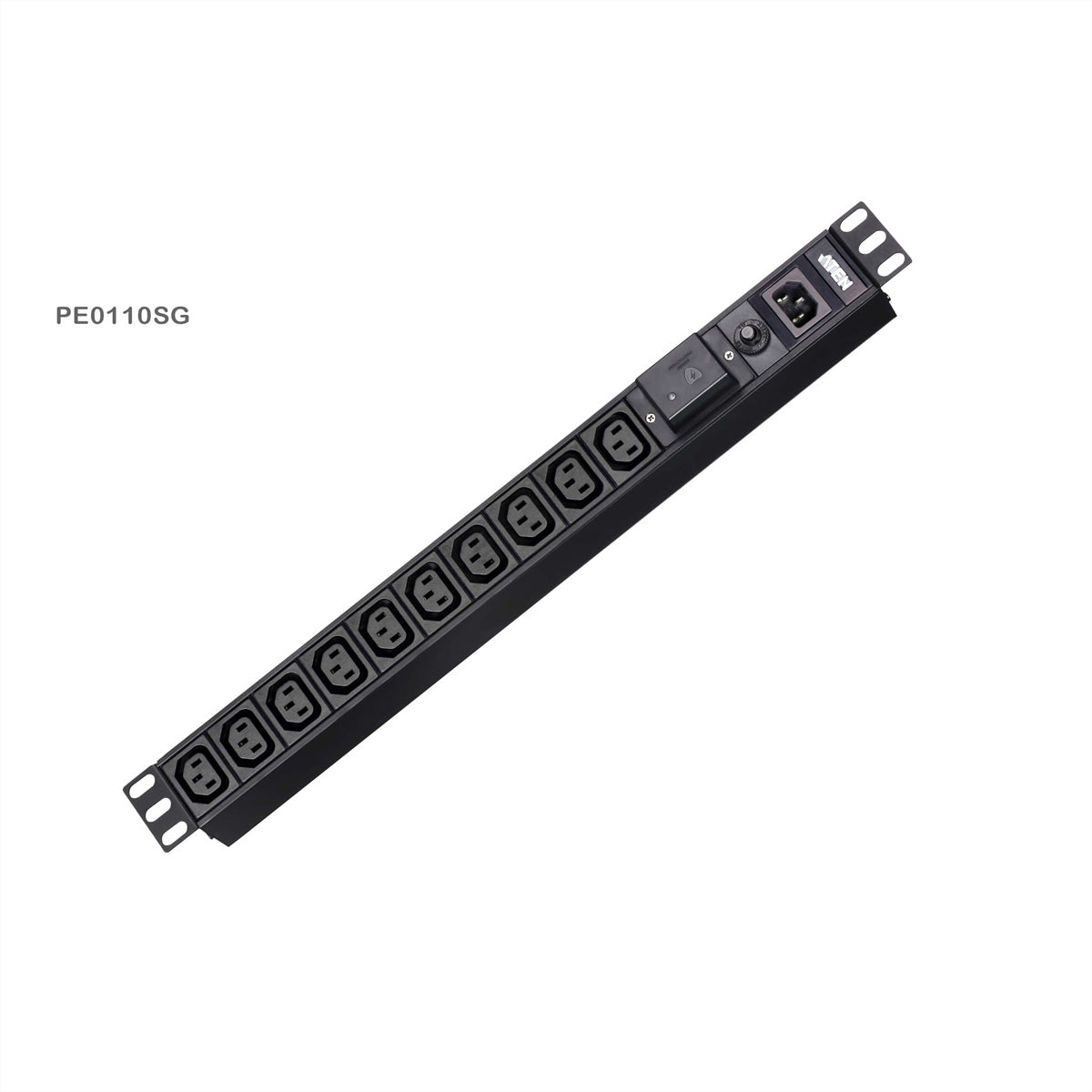 ATEN PE0110S – Rack-PDU Basic, 10× IEC C13, 10 A, 1U horizontal, 2,4 kW