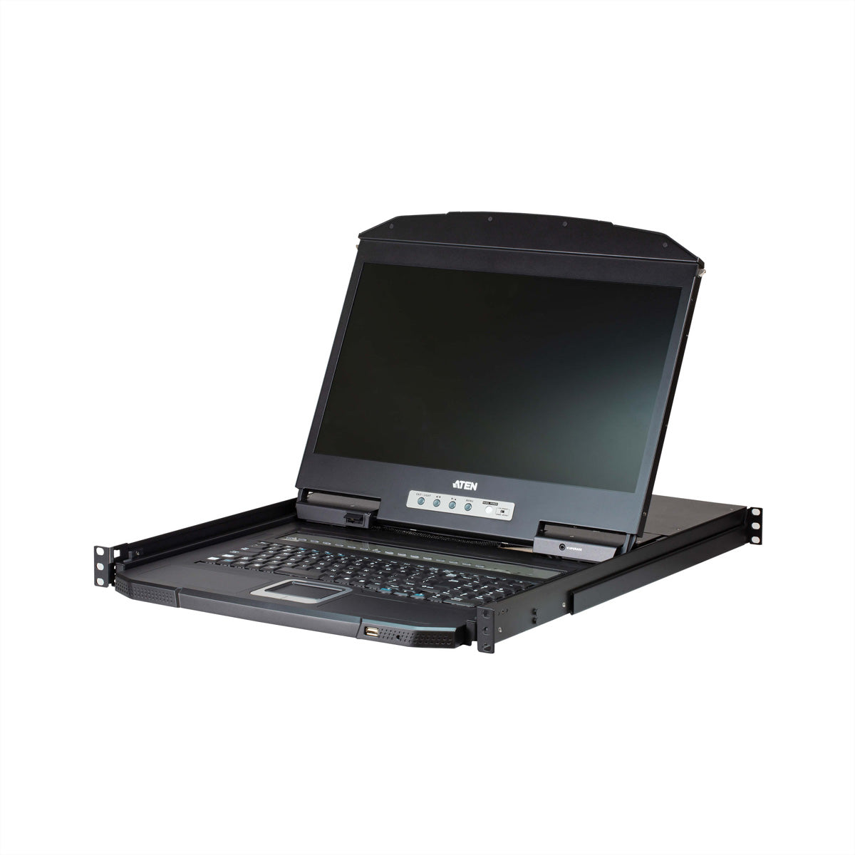 ATEN CL3108NX – KVM-Switch – 19" Rack, 1U, 18,5" LCD, Schwarz
