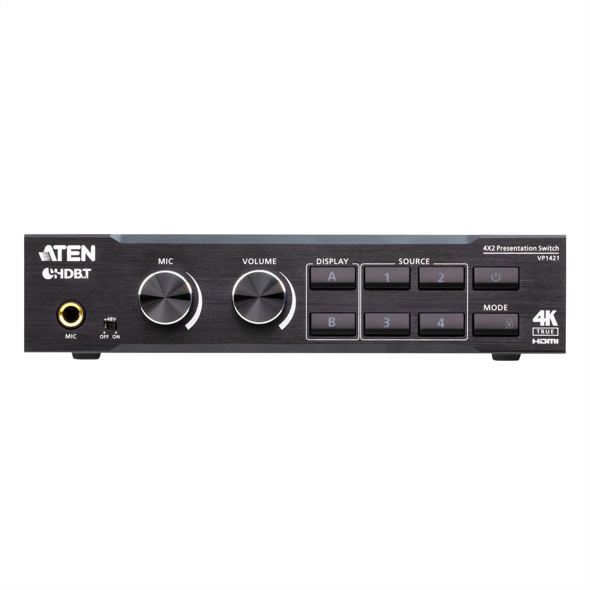ATEN VP1421 – 4×2 HDMI-Matrix, 4K60, HDMI 2.0, RS-232/Ethernet/IR-Fernbedienung