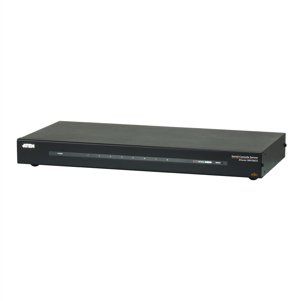 ATEN SN9108CO – Serieller Konsolenserver – 8× serielle Ports (RJ-45), 1× LAN (RJ-45), schwarz