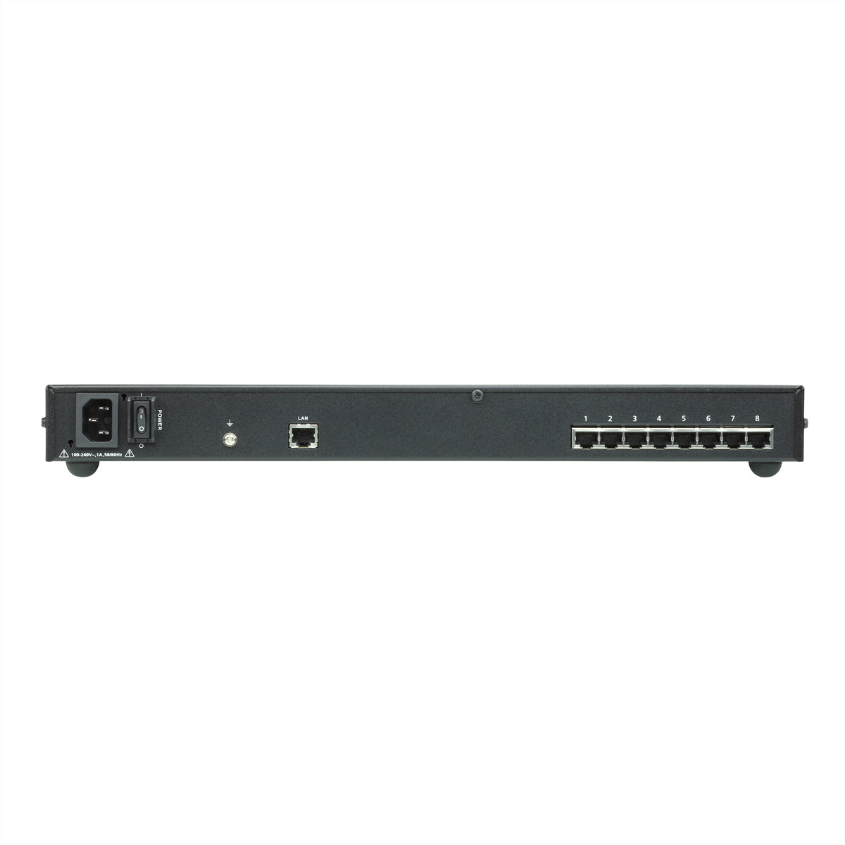 ATEN SN9108CO – Serieller Konsolenserver – 8× serielle Ports (RJ-45), 1× LAN (RJ-45), schwarz