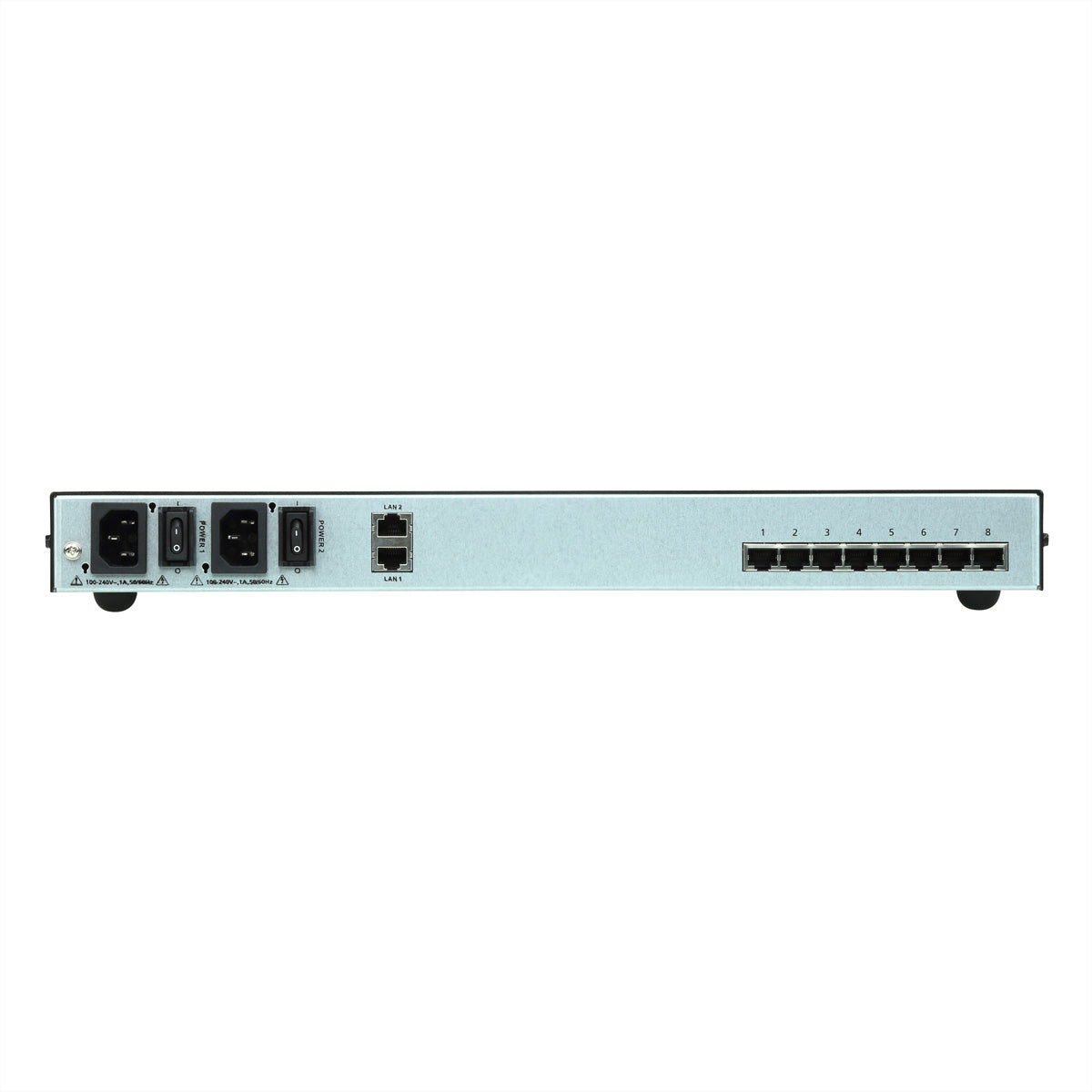 ATEN SN0108CO – Serieller Konsolenserver – 8×RJ45, 3×USB 2.0, Dual-LAN, Dual-Strom, für Cisco Switches, Schwarz