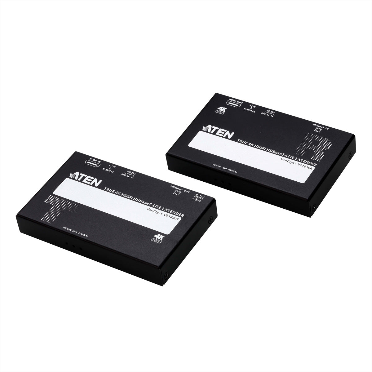 ATEN VE1830 – HDBaseT HDMI Extender-Set, über Cat5e/6, 4K@60 Hz, 35 m, HDR, PoC, HDCP 2.2, RS-232