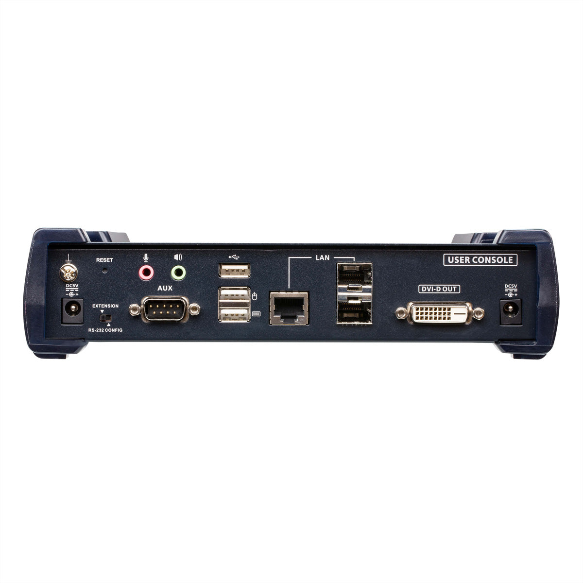 ATEN KE6920R – KVM over IP Empfänger, über IP/Glasfaser (SFP), 1× DVI-D, 4× USB-A, 1× RJ-45, 2× SFP, 2560×2048
