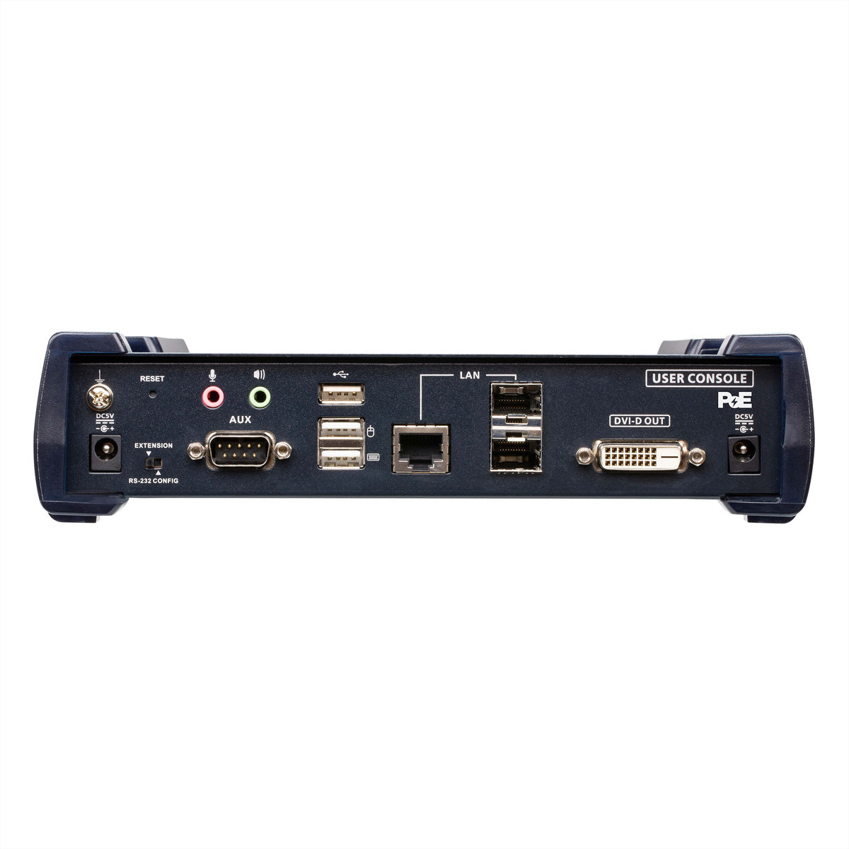 ATEN KE6922R – KVM-Empfänger – DVI-D Dual-Link, 2×SFP, PoE, 4×USB 2.0, 2560×2048, für KE6922T
