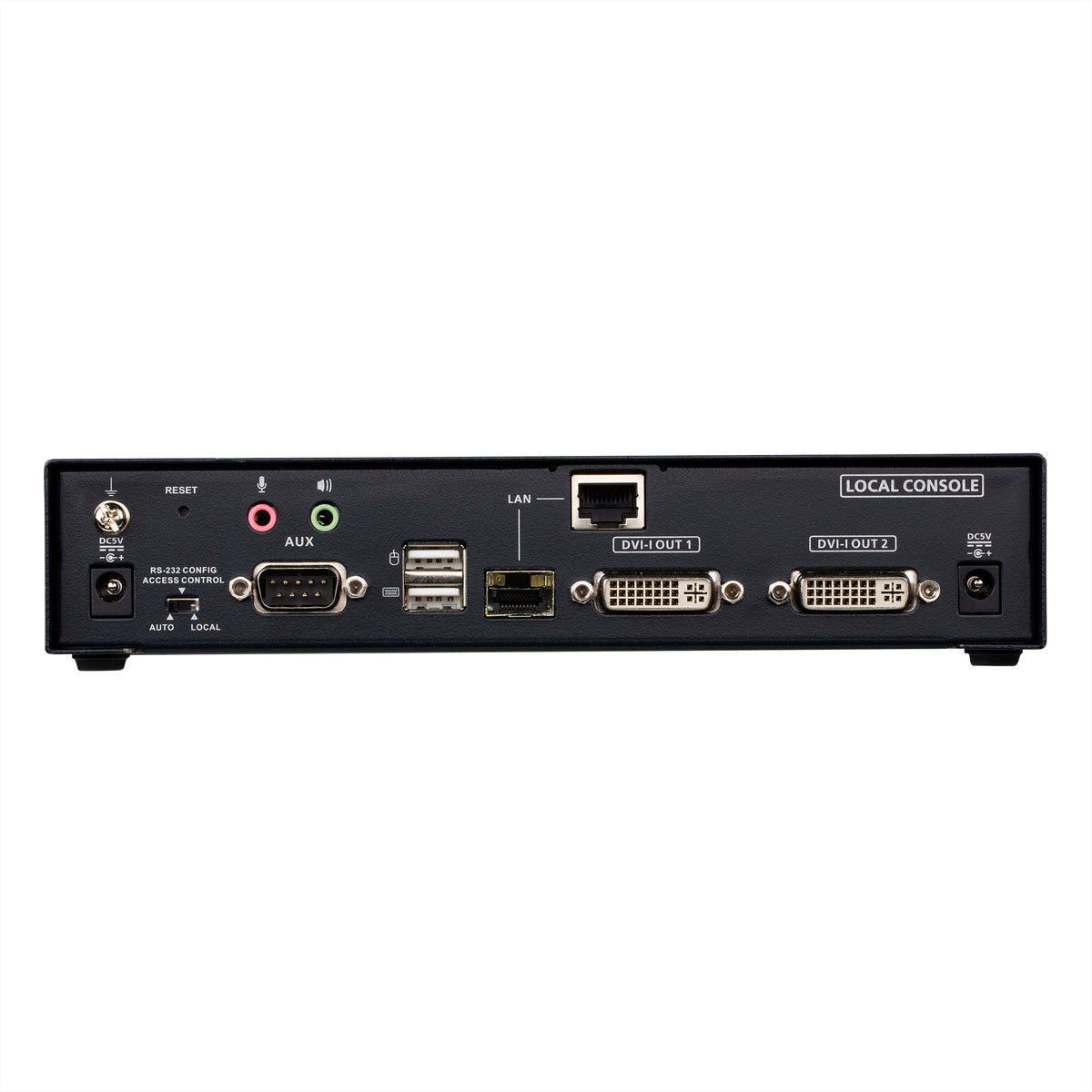 ATEN KE6940AT – DVI KVM Sender über IP, DVI-I, 2× Display, 1920 × 1200@60 Hz, 10 km, USB/Audio, Schwarz