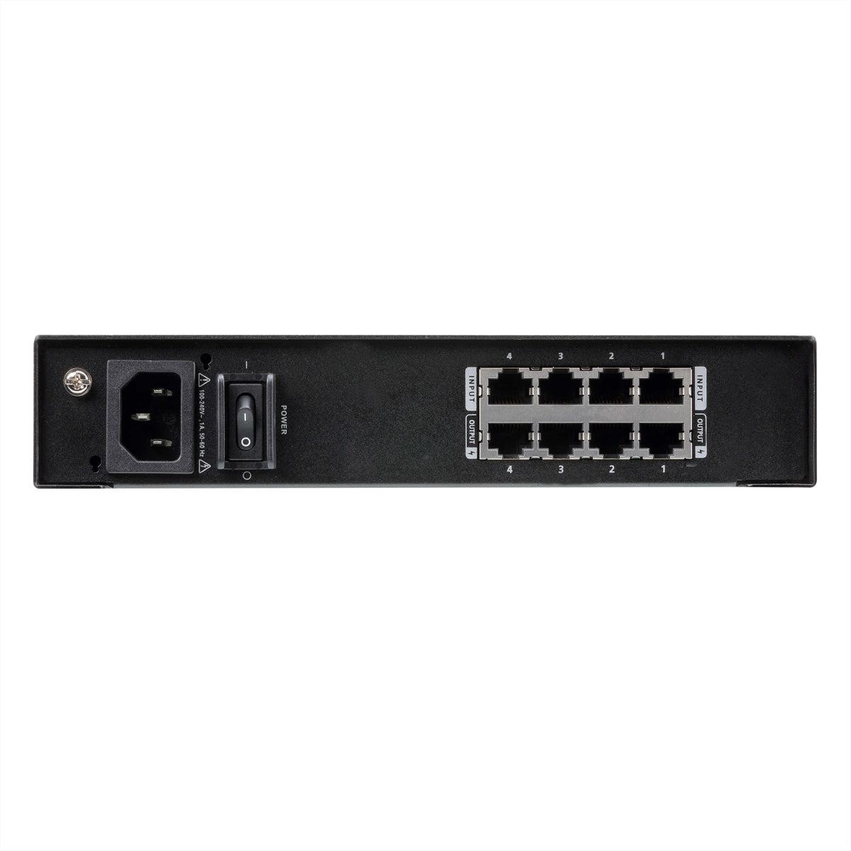 ATEN VE44PB – PoE-Injektor, HDBaseT, 4× PoE-Ports, PoH/PoE (IEEE 802.3af), für ATEN PoH/PoE-Geräte