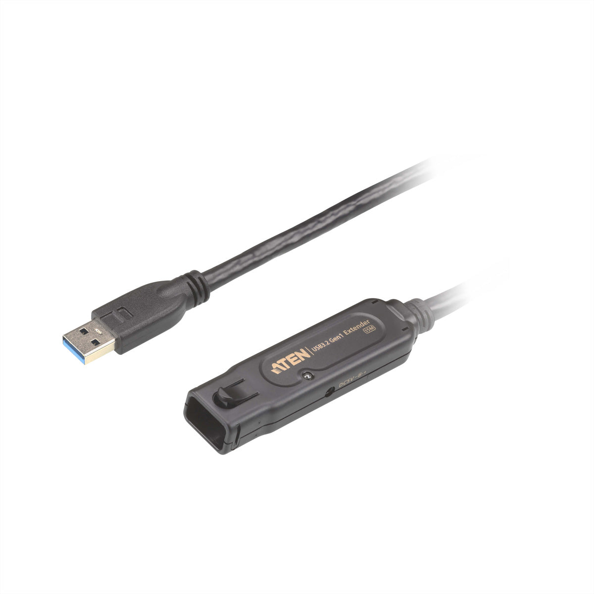 ATEN USB-A Verlängerungskabel (Stecker auf Buchse) – USB 3.2 Gen 1 (5 Gbit/s) – 15 m – Aktiv – Schwarz