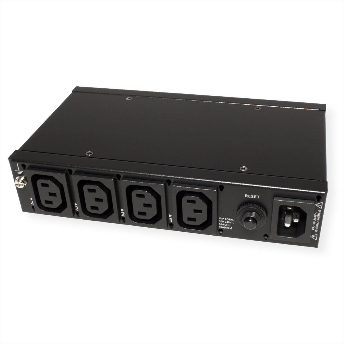 ATEN PE4104G IP Power Switch C13×4 – 1U Rack, IEC C14 Eingang, 3 m Kabel – Schwarz
