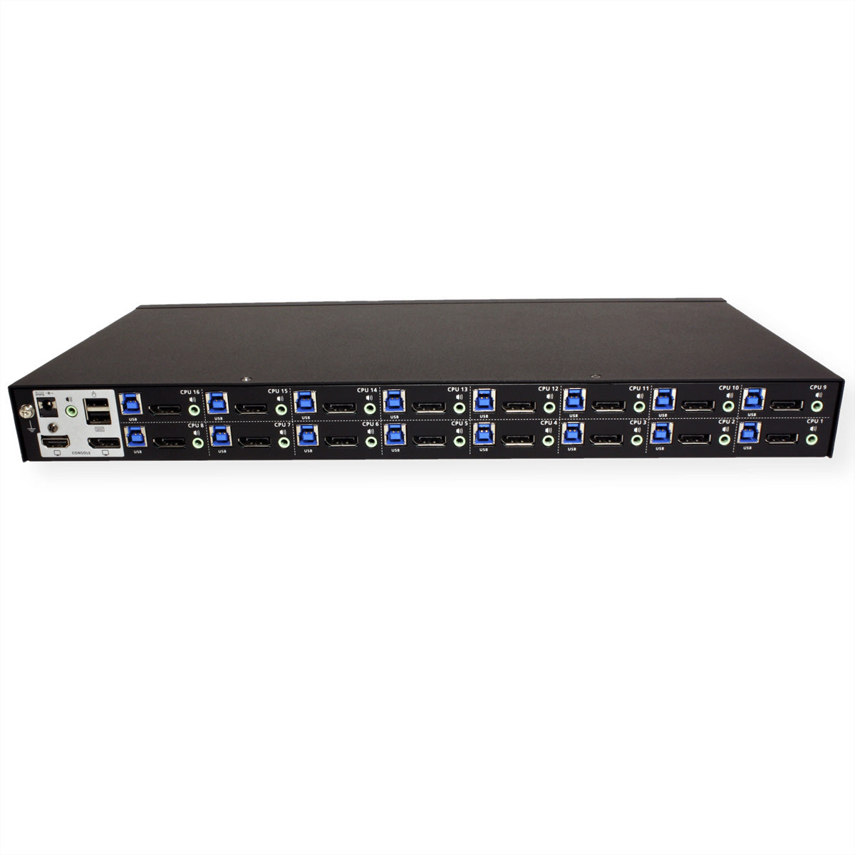 ATEN CS19216 KVM-Switch – DP, 16× DP, 2× USB-A, 3,5 mm Audio, für Windows/Mac/Linux