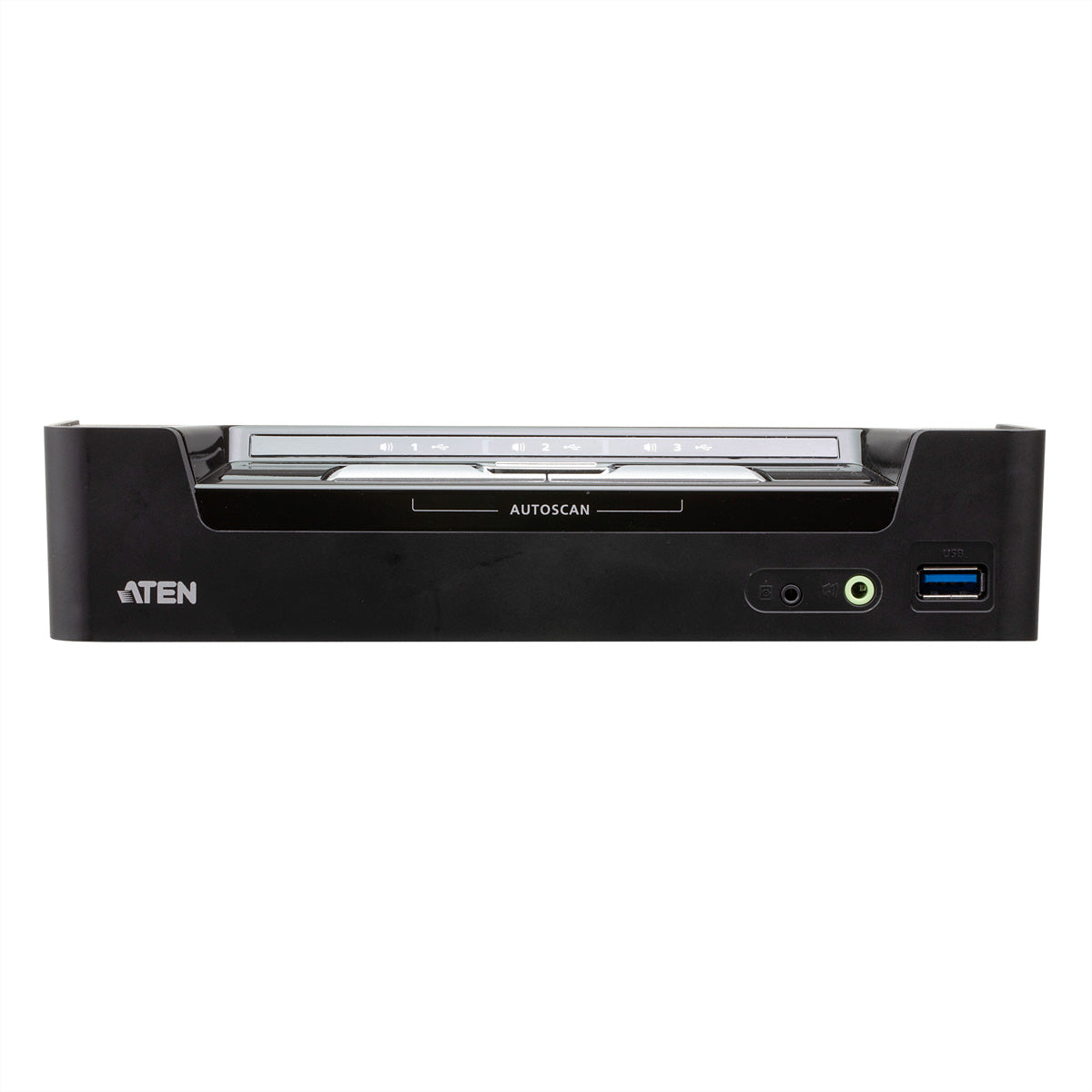 ATEN CS1953 – KVM-Switch – 3×Computer, 2×DP, 1×USB-C, 2×USB-A, 4K 60 Hz, PD 45 W, Schwarz